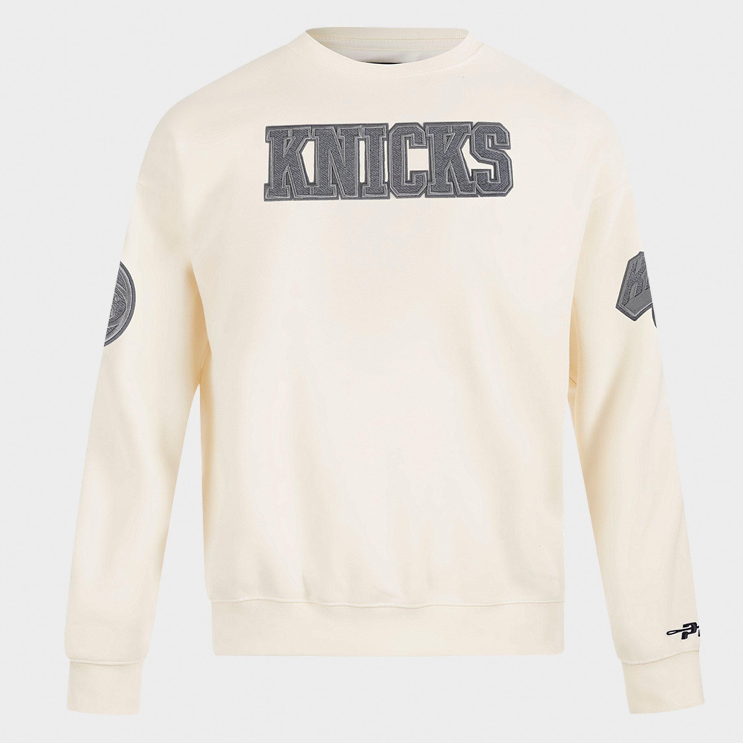 Men's Pro Standard New York Knicks NBA Reverse French Terry Crewneck Sweatshirt
