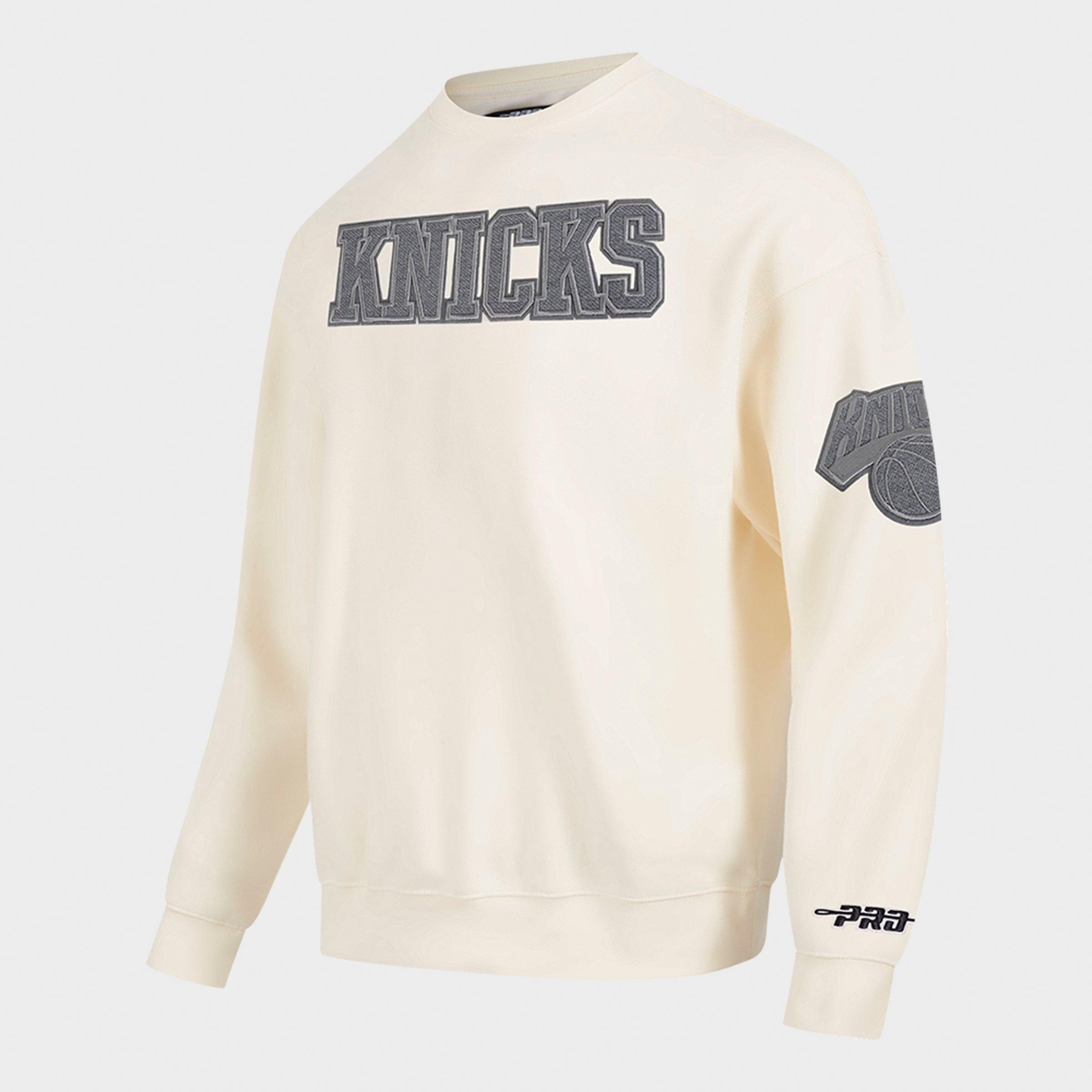 Men's Pro Standard New York Knicks NBA Reverse French Terry Crewneck Sweatshirt