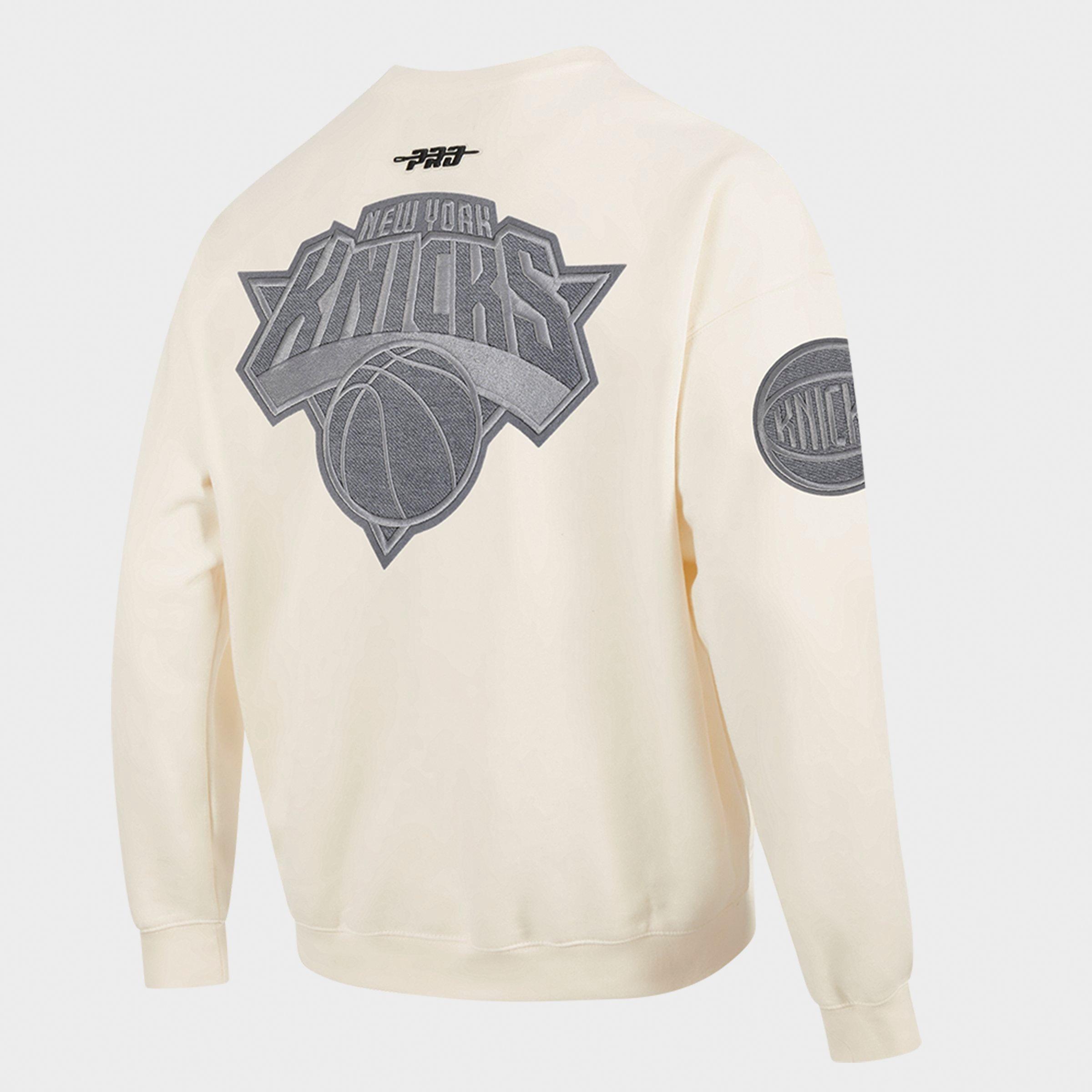 Men's Pro Standard New York Knicks NBA Reverse French Terry Crewneck Sweatshirt