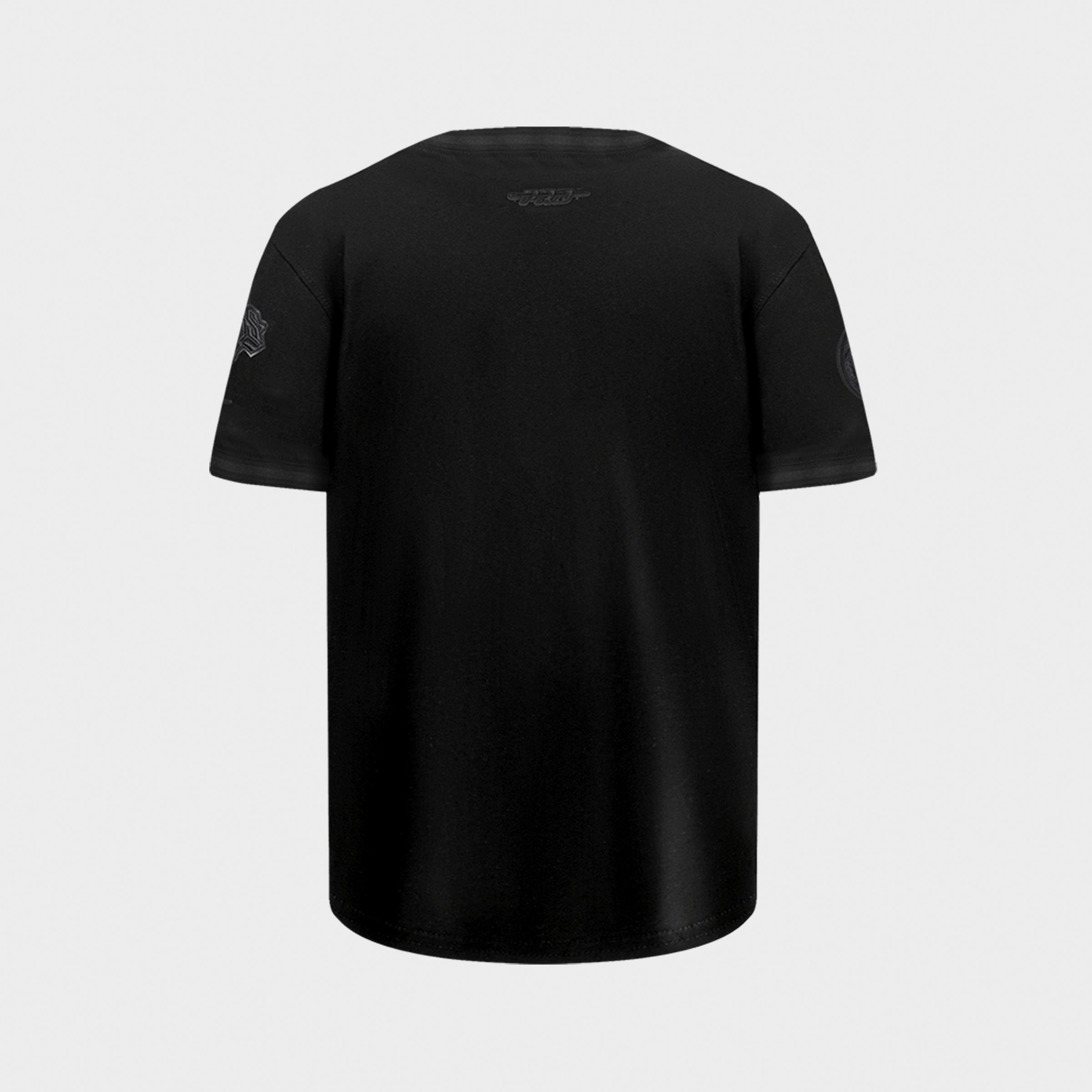 Big Kids' Pro Standard New York Knicks NBA Triple Black Striped Rib T-Shirt