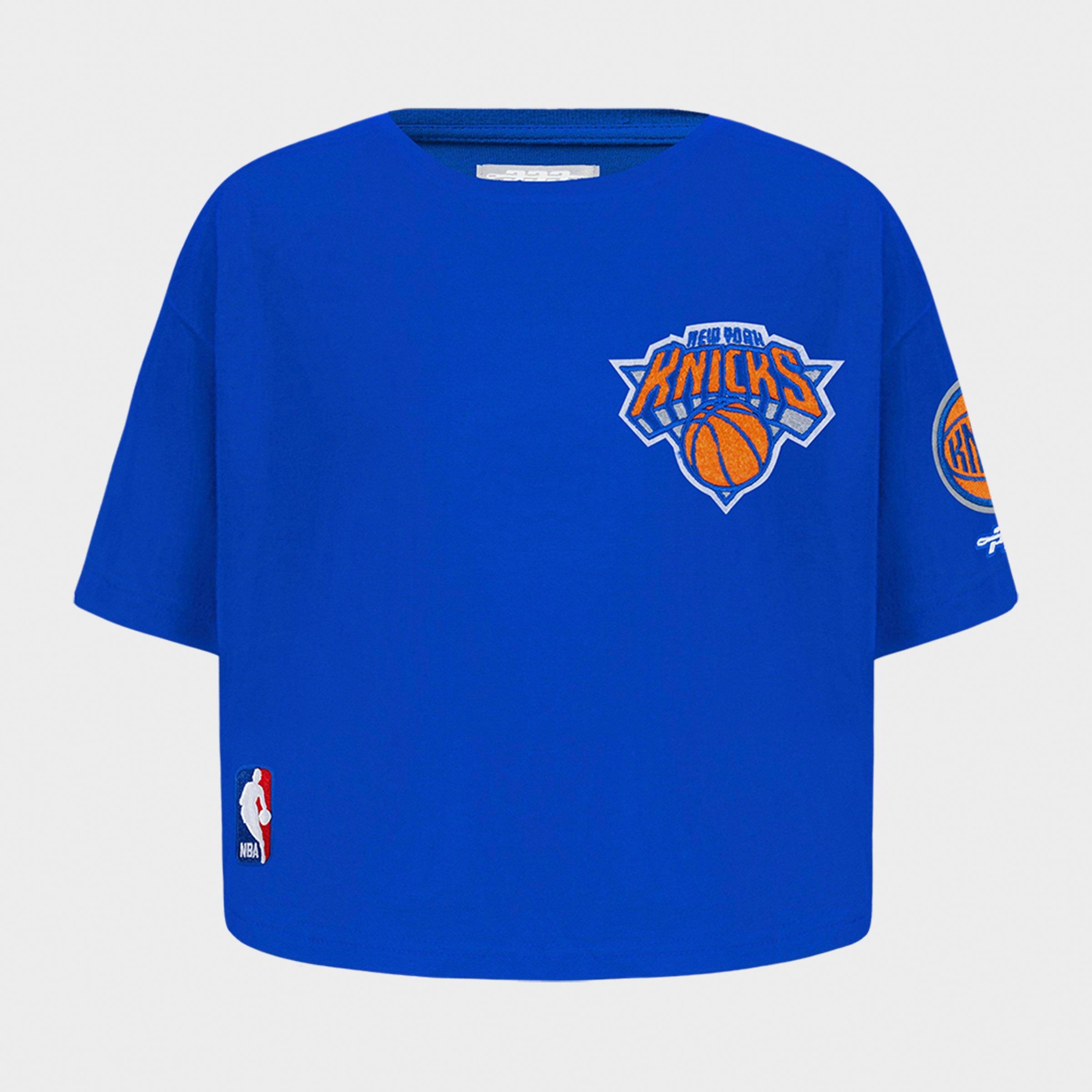 Girls' Little Kids' Pro Standard New York Knicks NBA Boxy Cropped T-Shirt