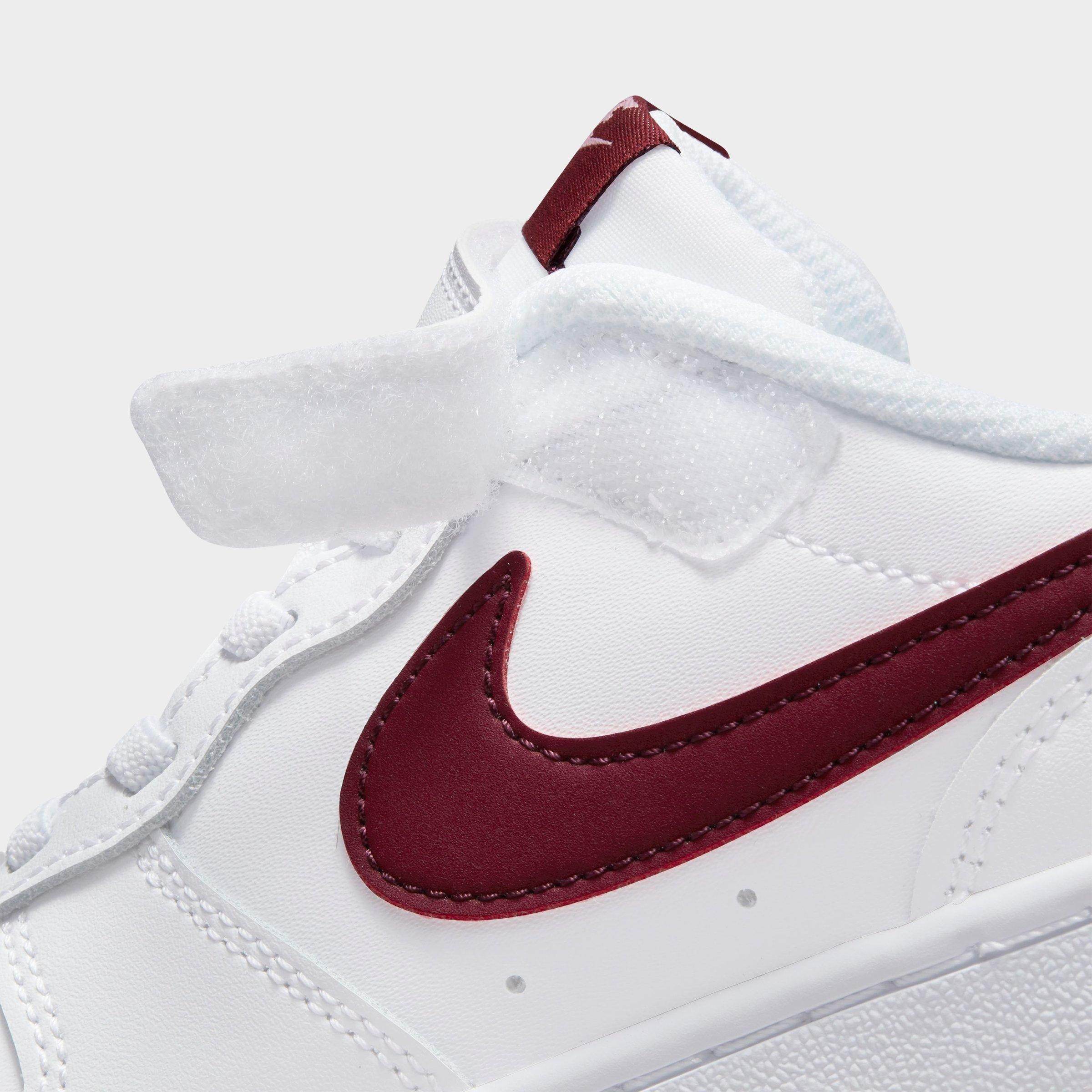 Little Kids' Nike Court Borough Low 2 Hook-and-Loop Casual Shoes