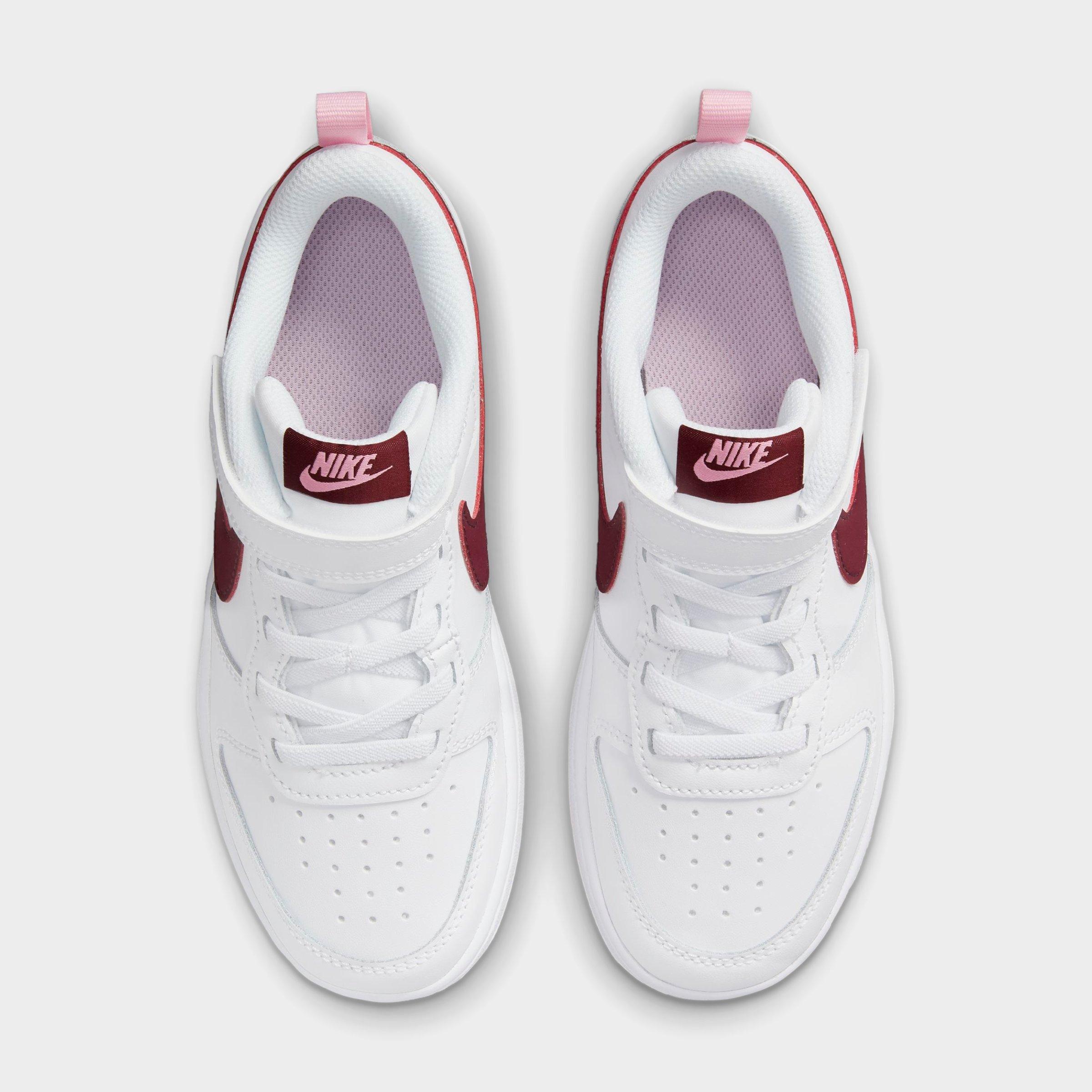 Little Kids' Nike Court Borough Low 2 Hook-and-Loop Casual Shoes