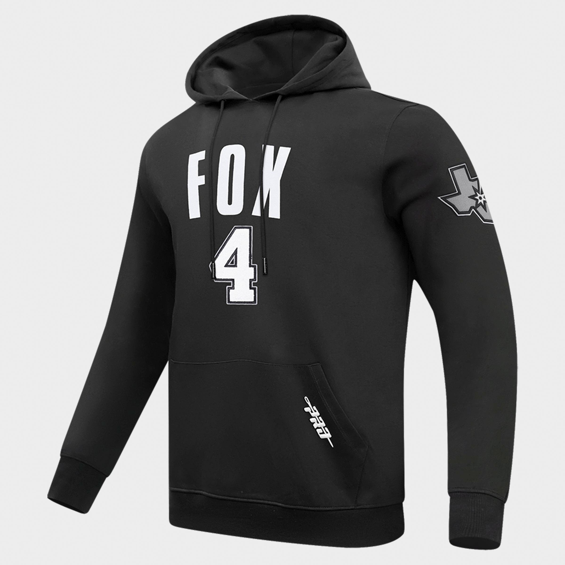 Men's Pro Standard De'Aaron Fox San Antonio Spurs NBA Name and Number Pullover Hoodie