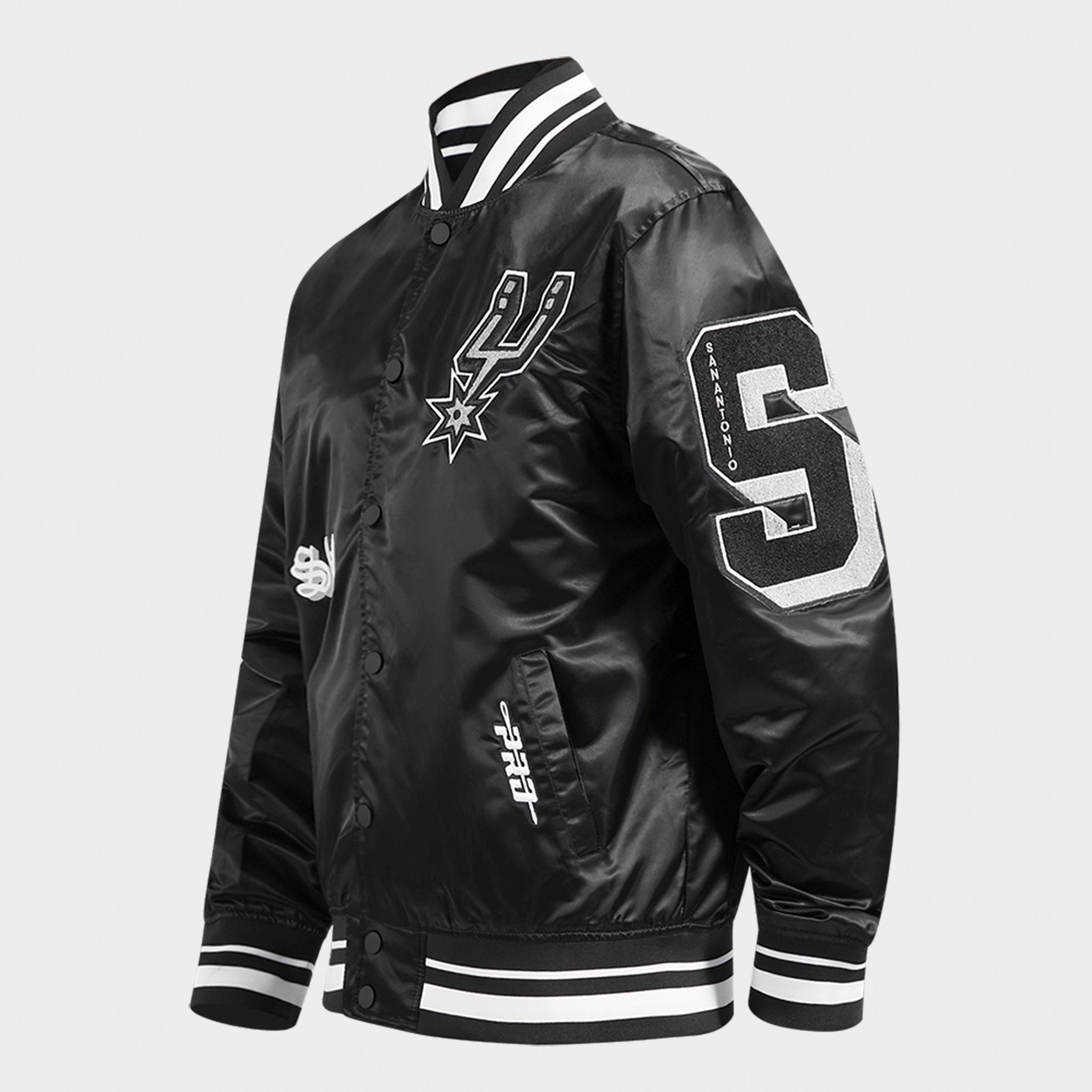 Men's Pro Standard San Antonio Spurs NBA Old English Satin Jacket