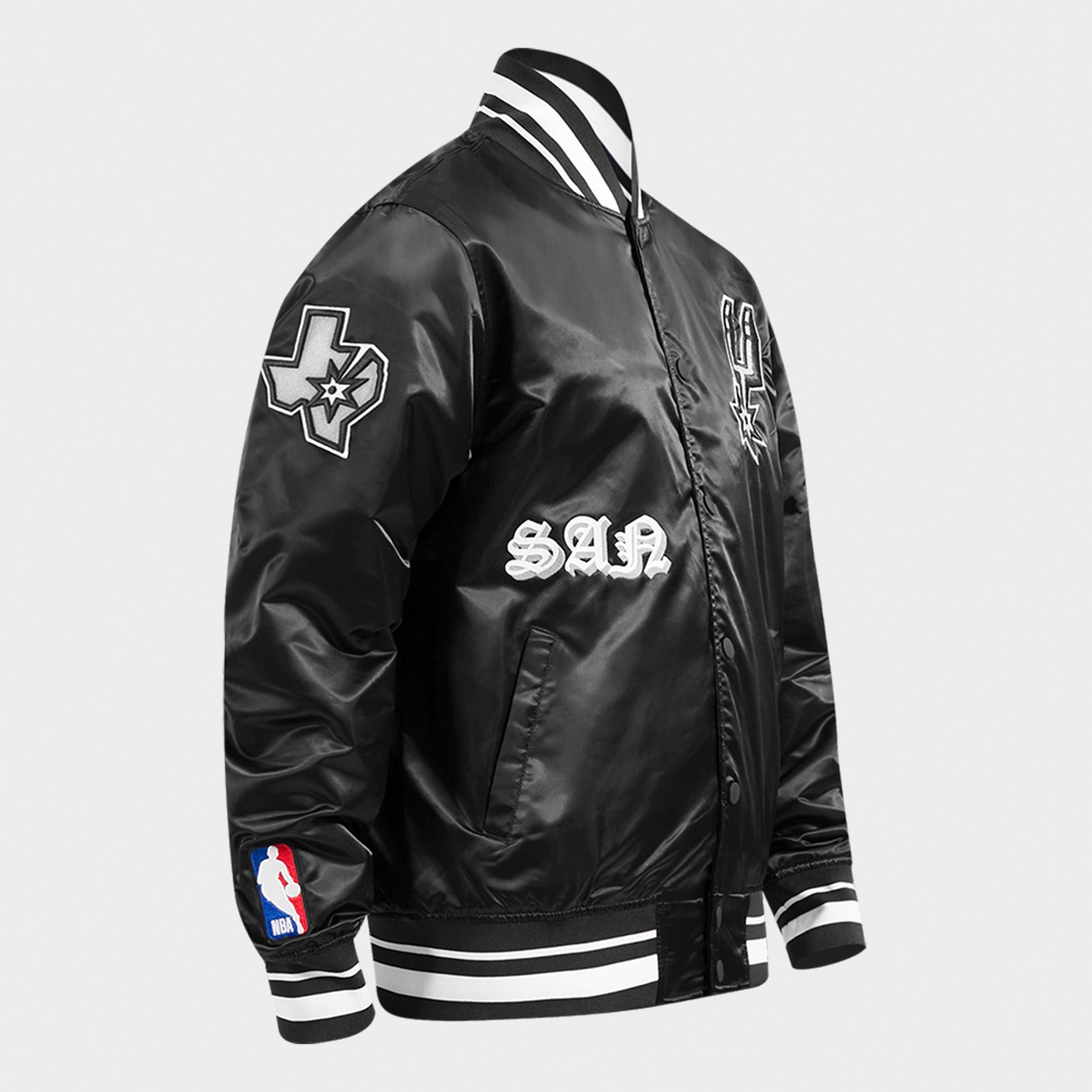 Men's Pro Standard San Antonio Spurs NBA Old English Satin Jacket