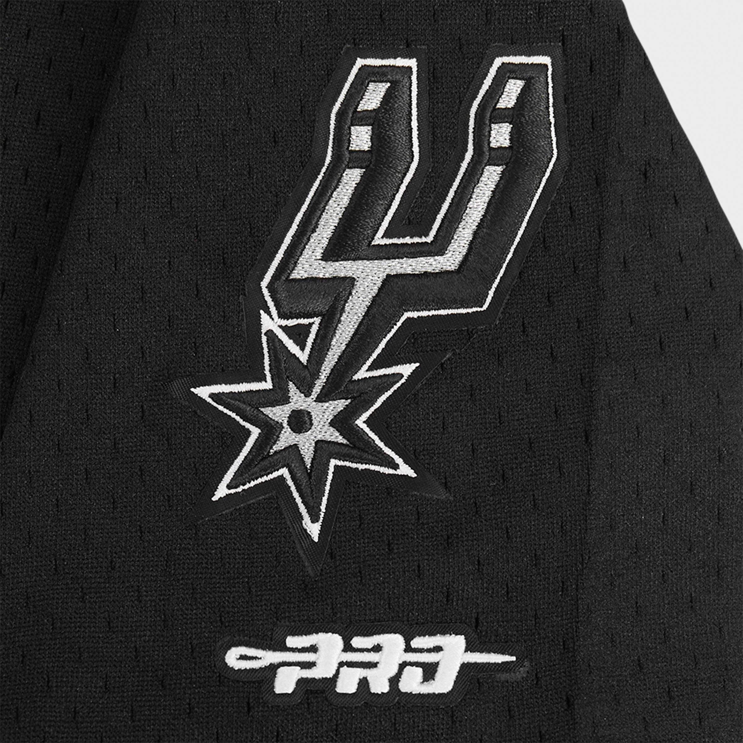 Big Kids' Pro Standard San Antonio Spurs NBA Wembanyama Mesh Button Down T-Shirt