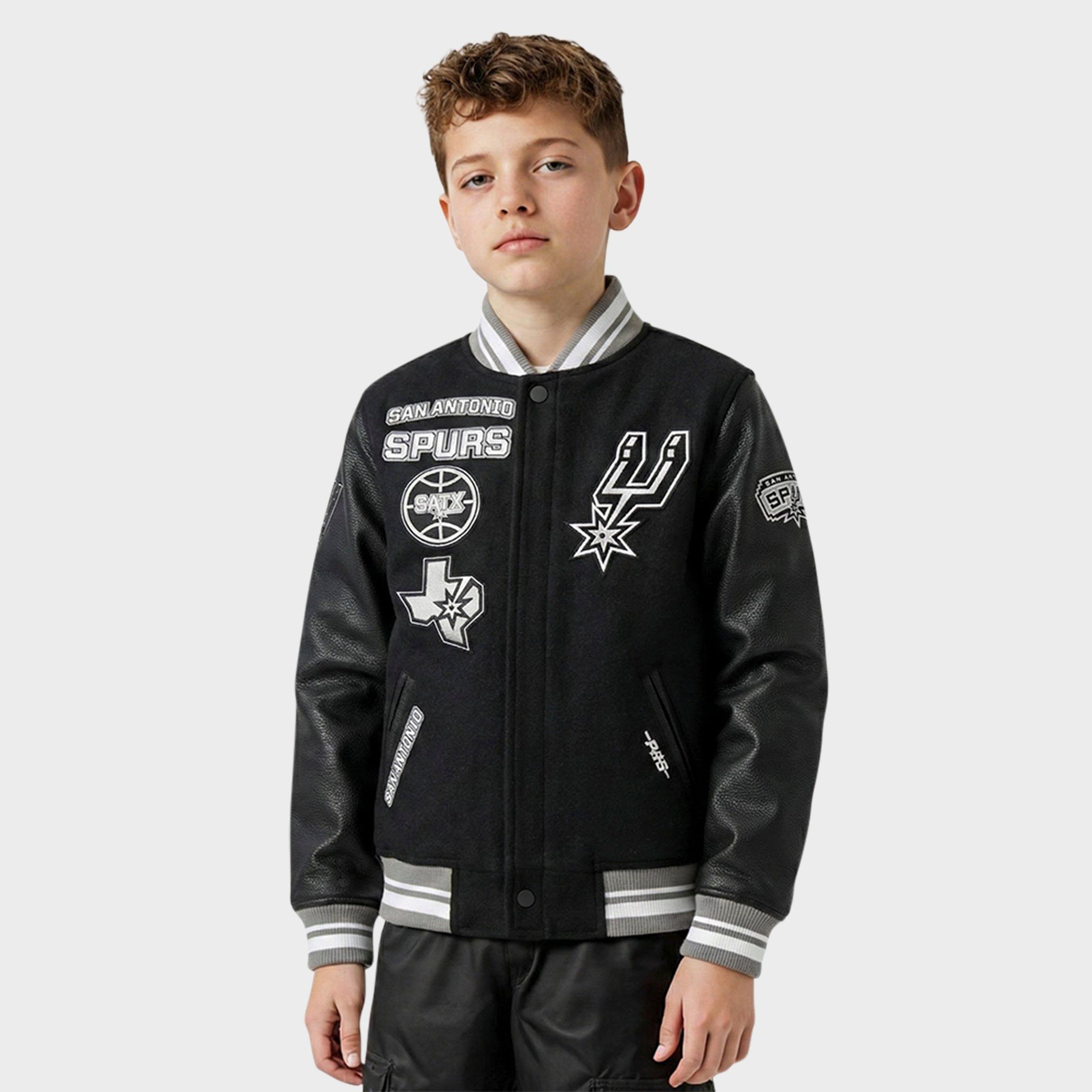 Big Kids' Pro Standard San Antonio Spurs NBA Wool Varsity Jacket