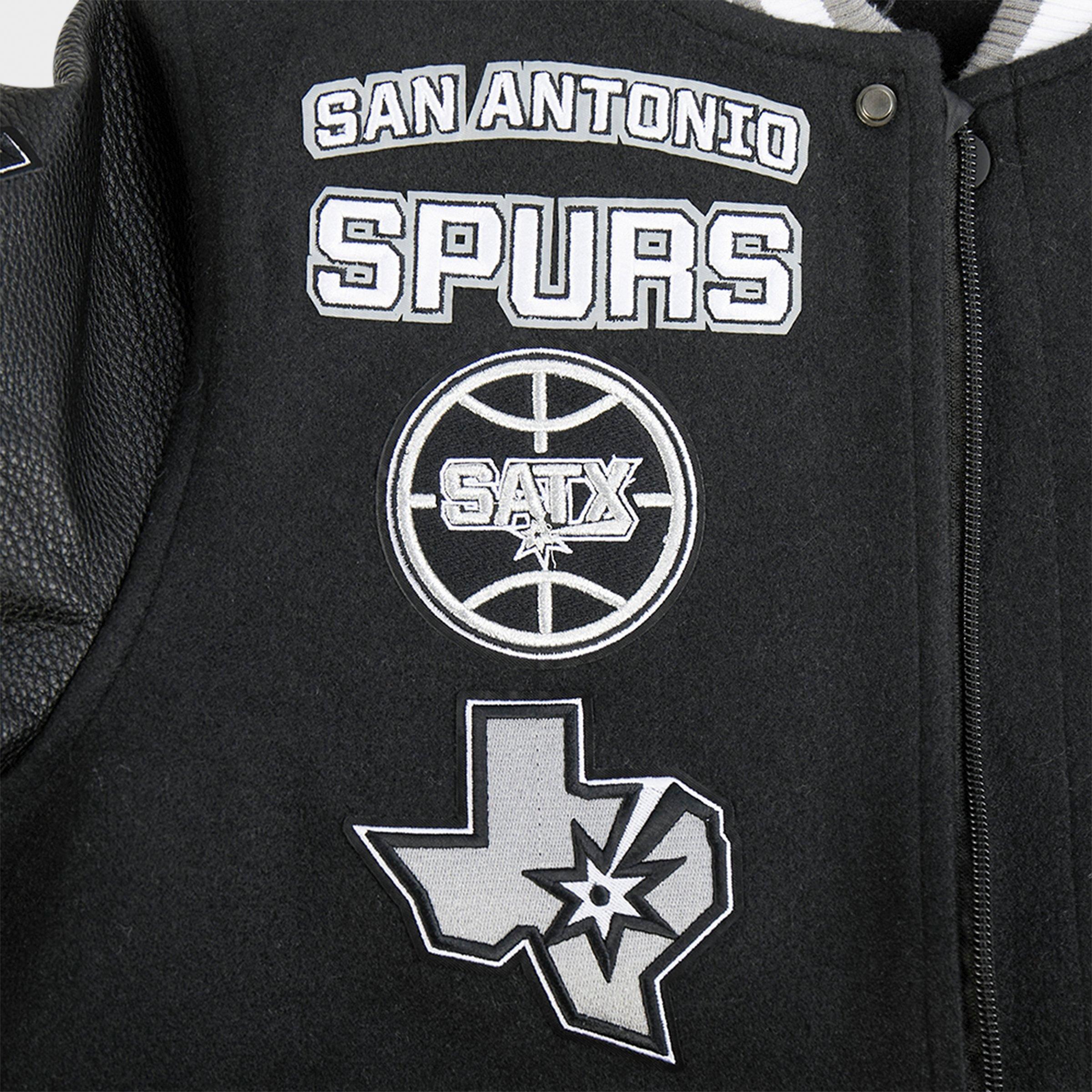 Big Kids' Pro Standard San Antonio Spurs NBA Wool Varsity Jacket