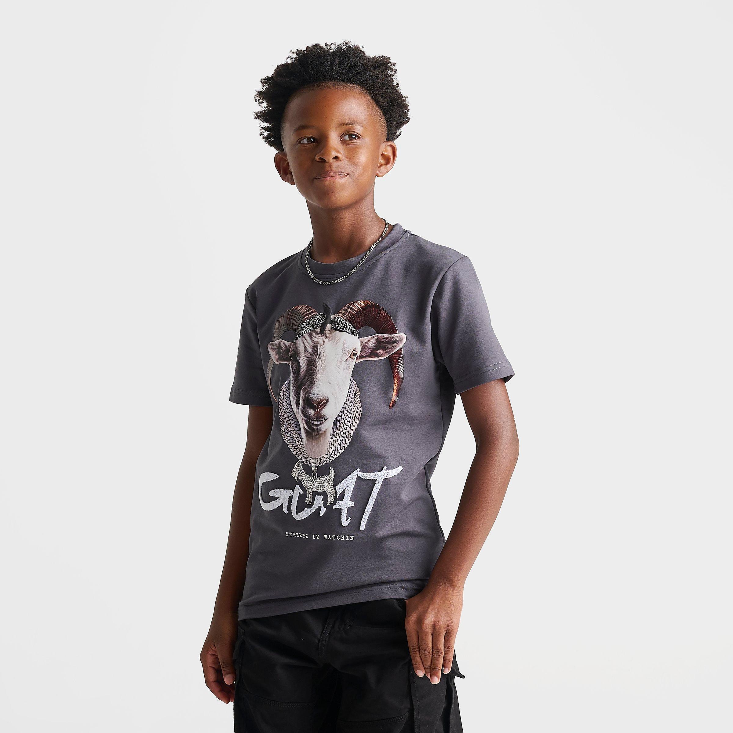 Big Kids' Streetz Iz Watchin Goat Chain T-Shirt