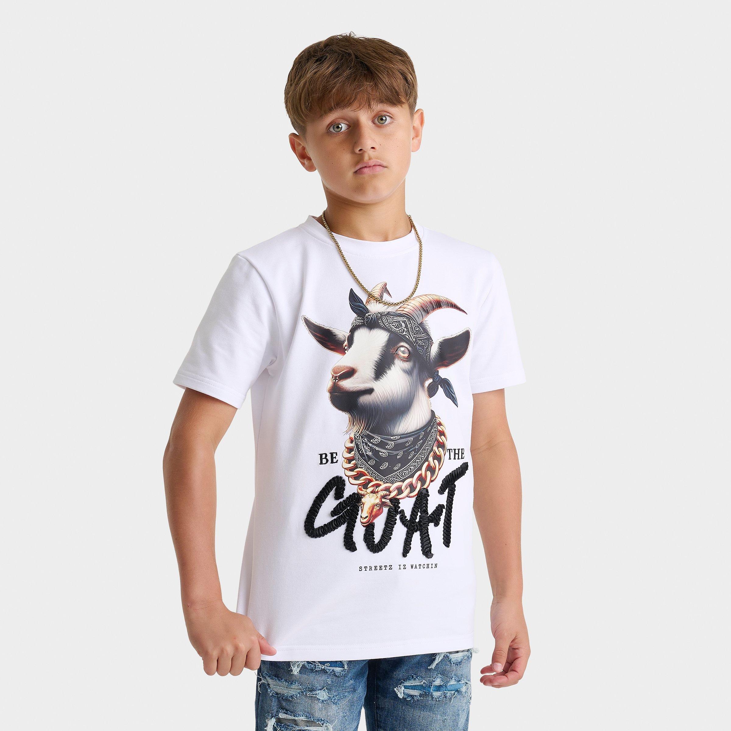 ミュージシャン LVERSE CRAZY BEAR TEE XL BABYL Big Kids' Streetz Iz Watchin Be The Goat T-Shirt | JD Sports