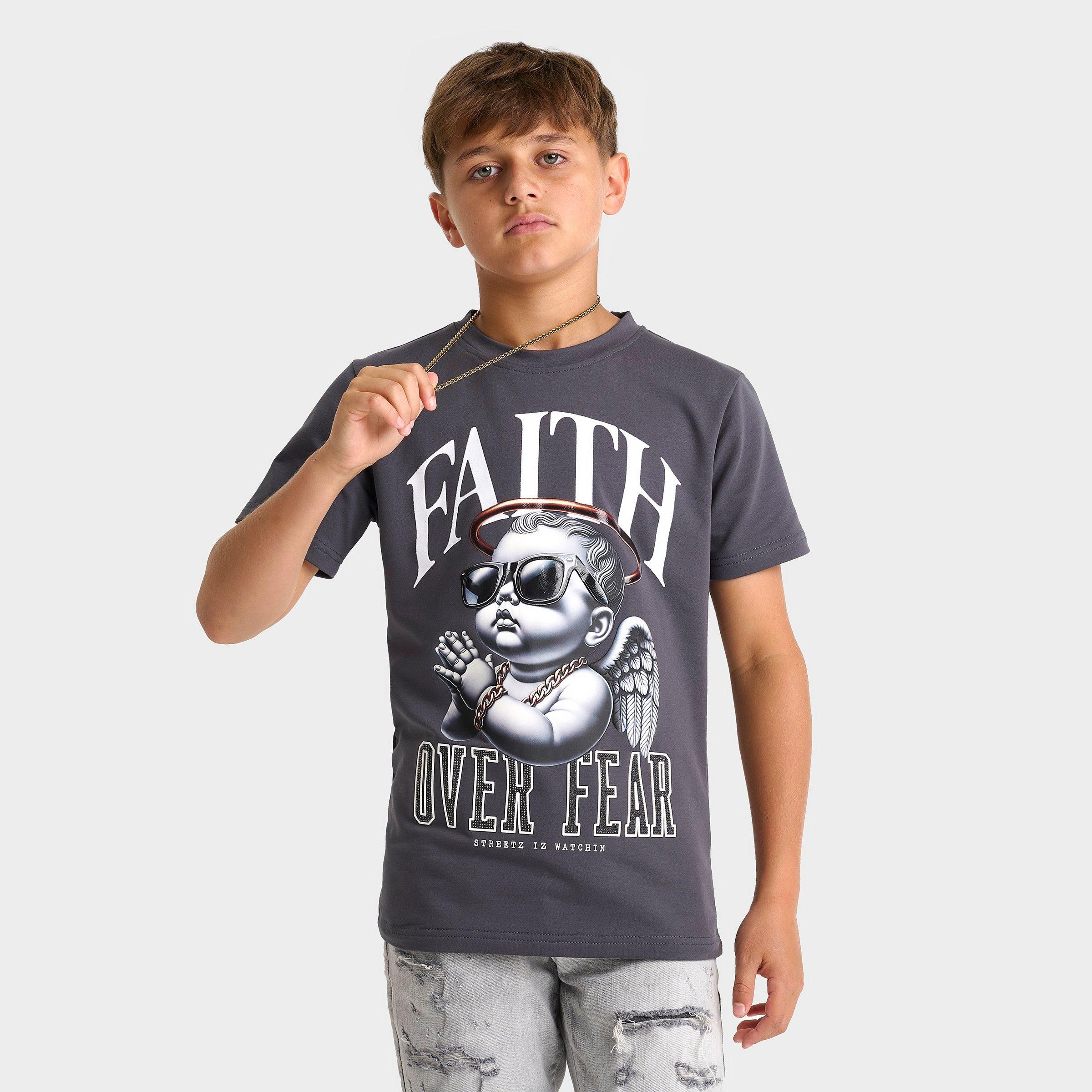 Big Kids' Streetz Iz Watchin Faith Over Fear T-Shirt