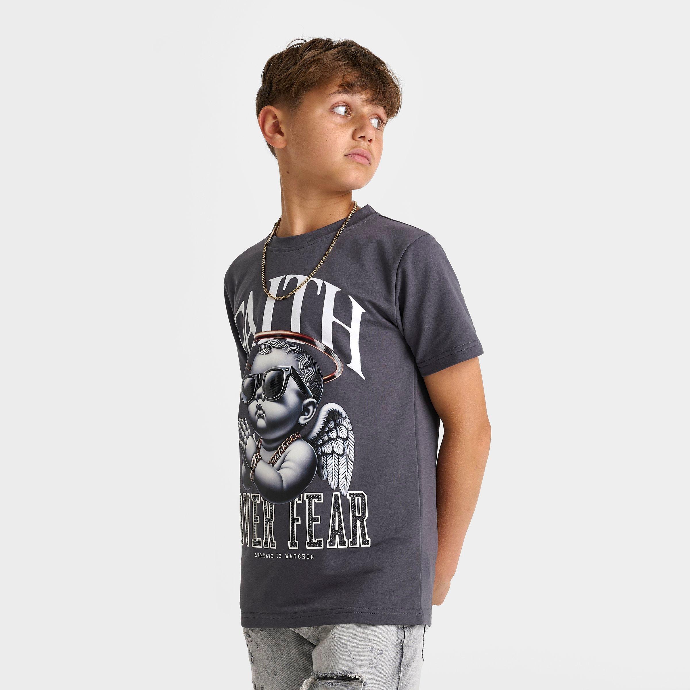 Big Kids' Streetz Iz Watchin Faith Over Fear T-Shirt