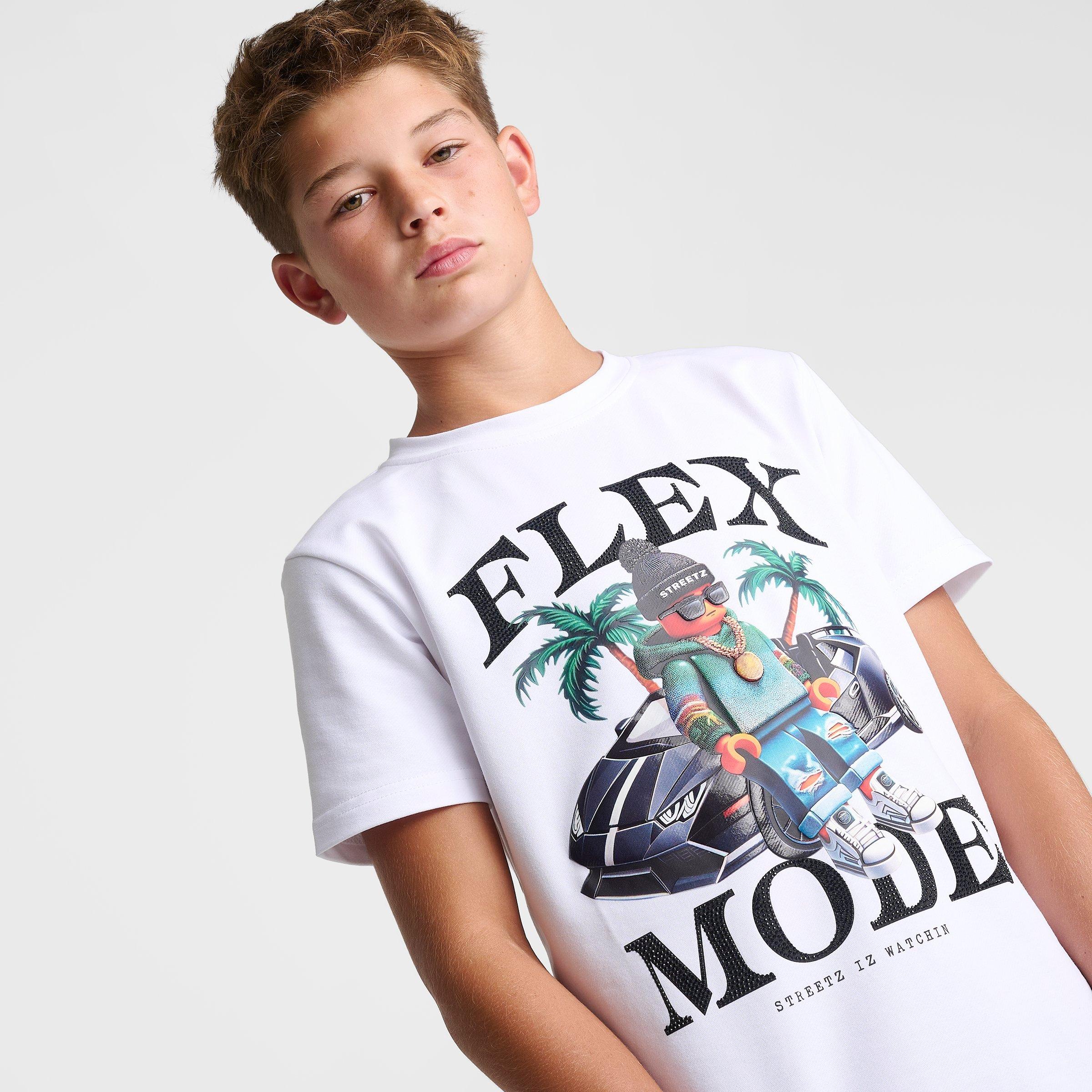 Big Kids' Streetz Iz Watchin Flex Mode T-Shirt