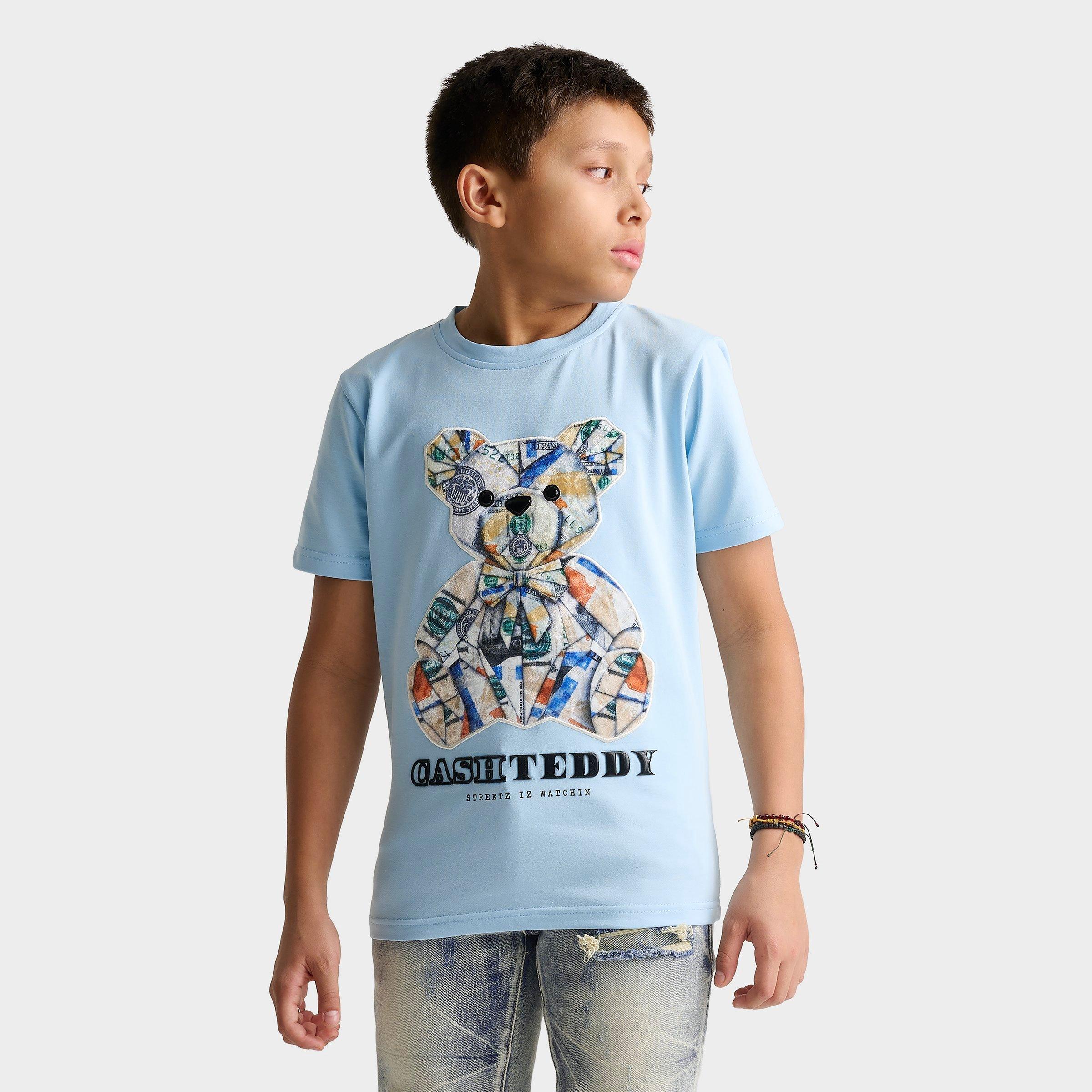 Big Kids' Streetz Iz Watchin Cash Teddy T-Shirt