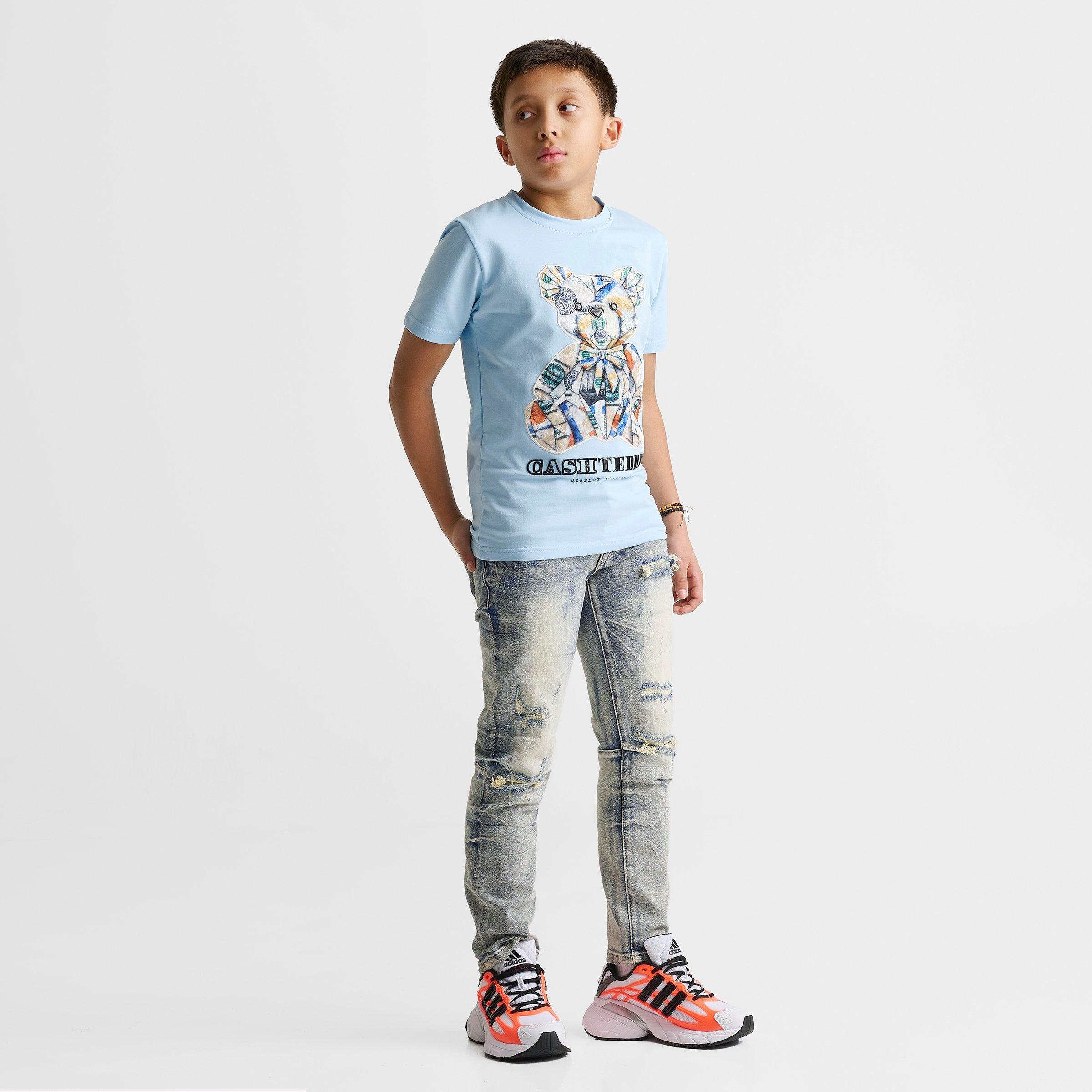 Big Kids' Streetz Iz Watchin Cash Teddy T-Shirt