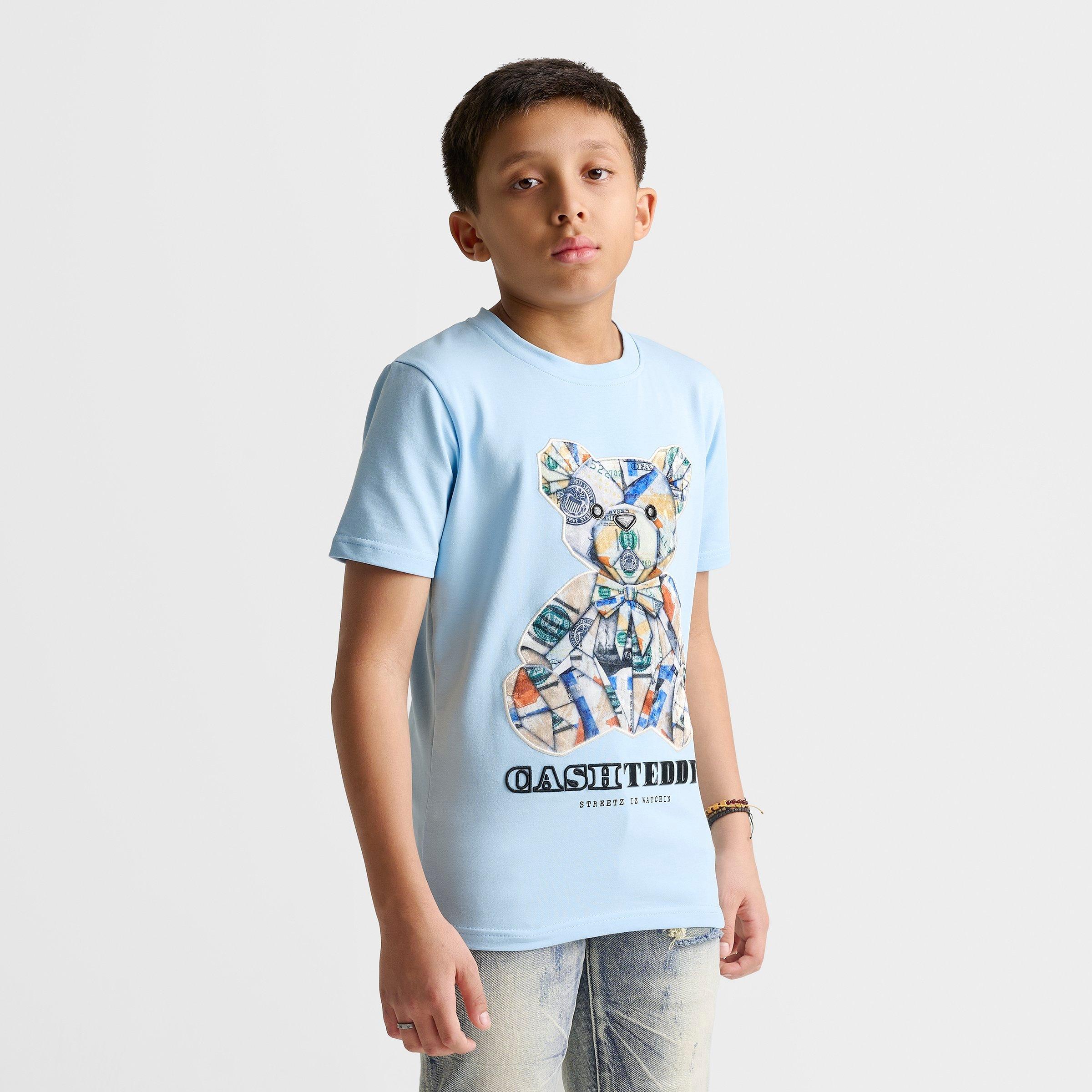 Big Kids' Streetz Iz Watchin Cash Teddy T-Shirt