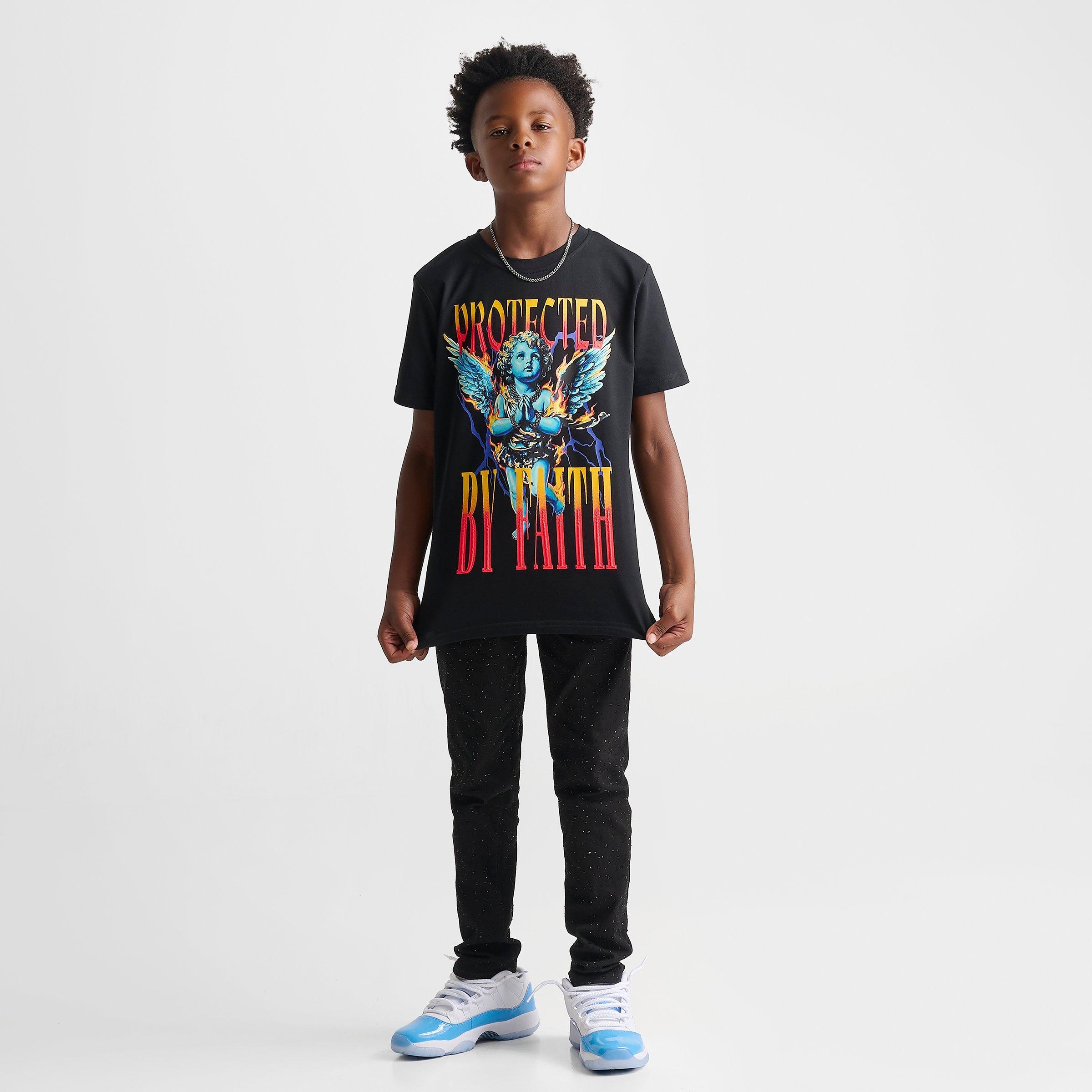 Big Kids' Streetz Iz Watchin Protected By Faith T-Shirt