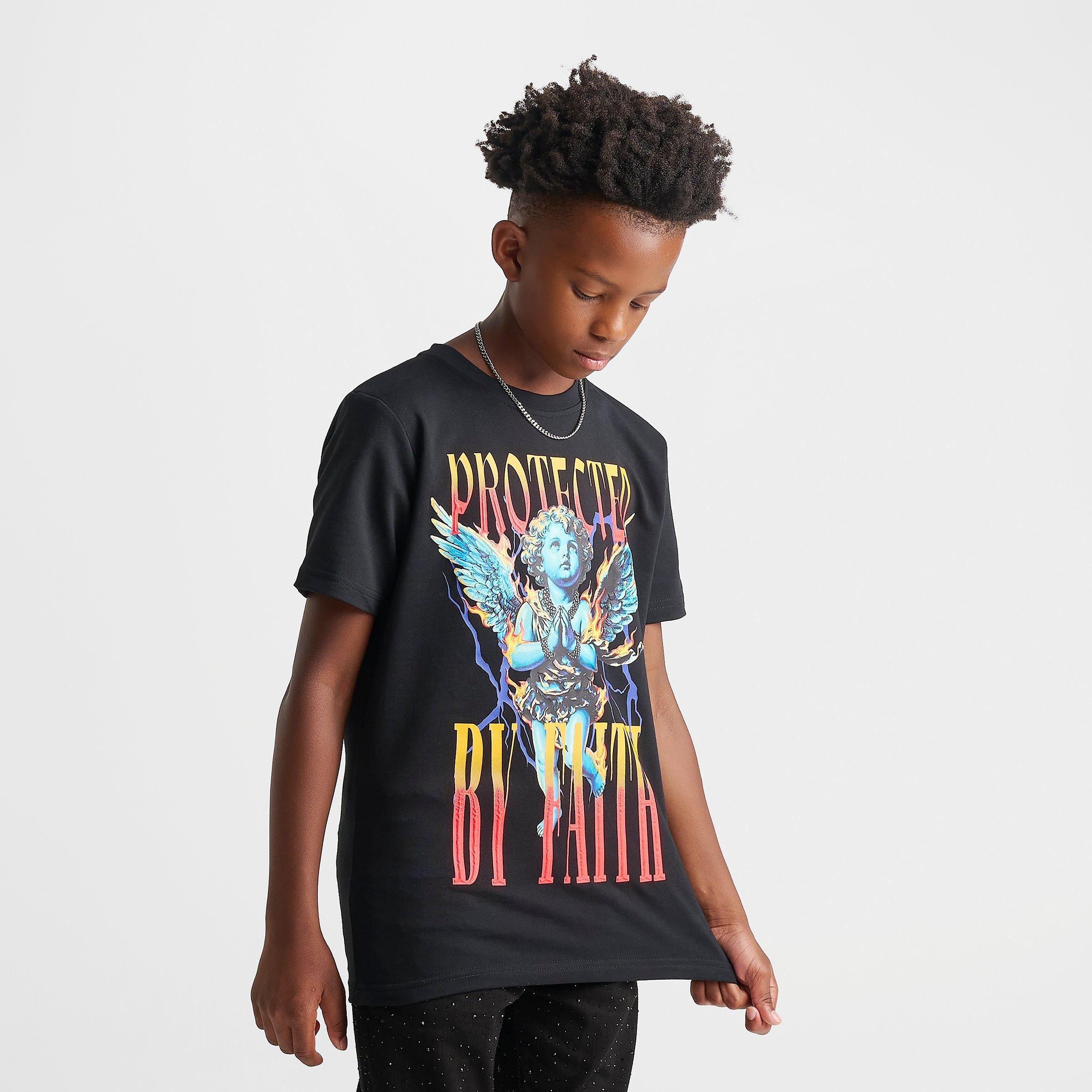 Big Kids' Streetz Iz Watchin Protected By Faith T-Shirt