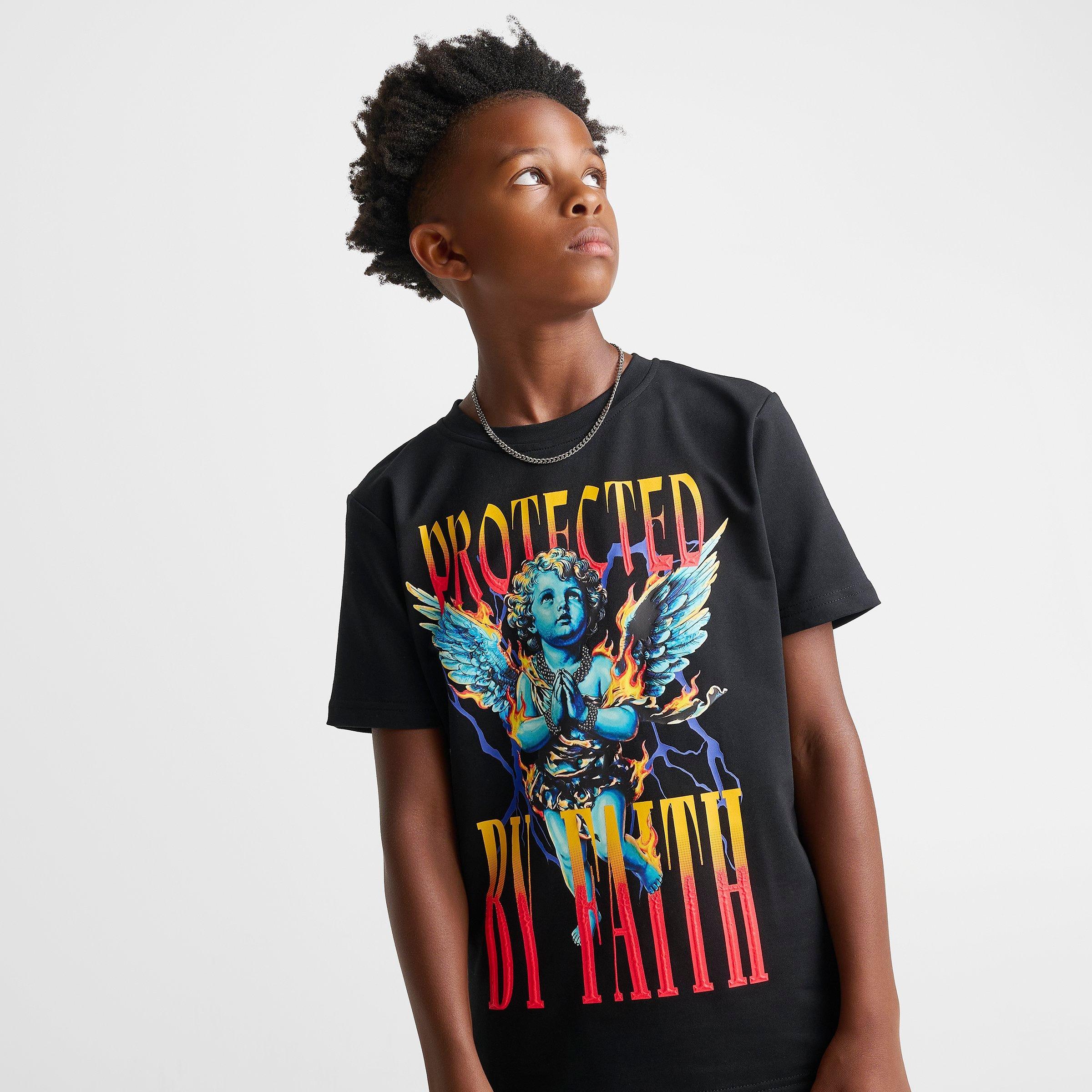 Big Kids' Streetz Iz Watchin Protected By Faith T-Shirt