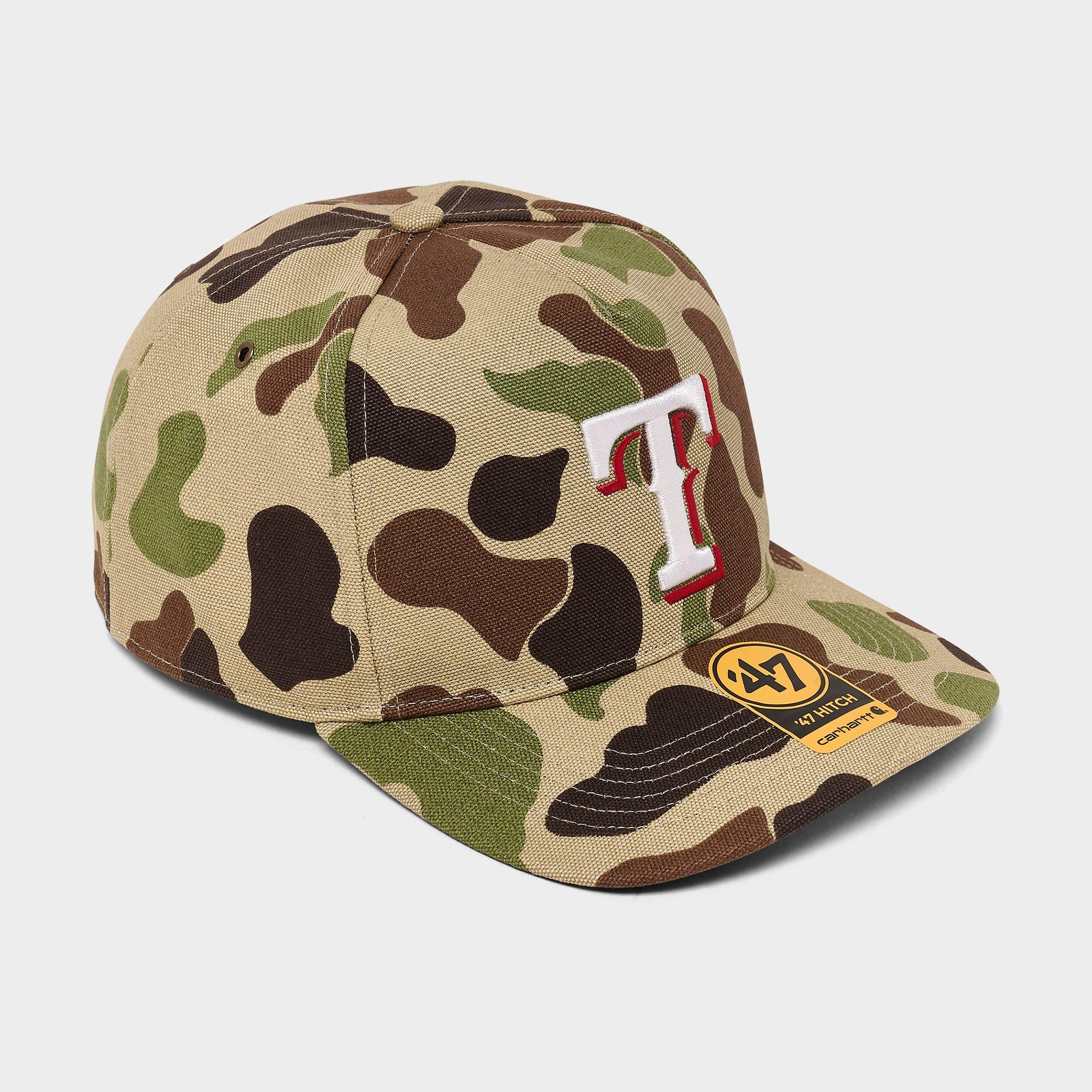 '47 x Carhartt Texas Rangers MLB Duck Camo HITCH Snapback Hat