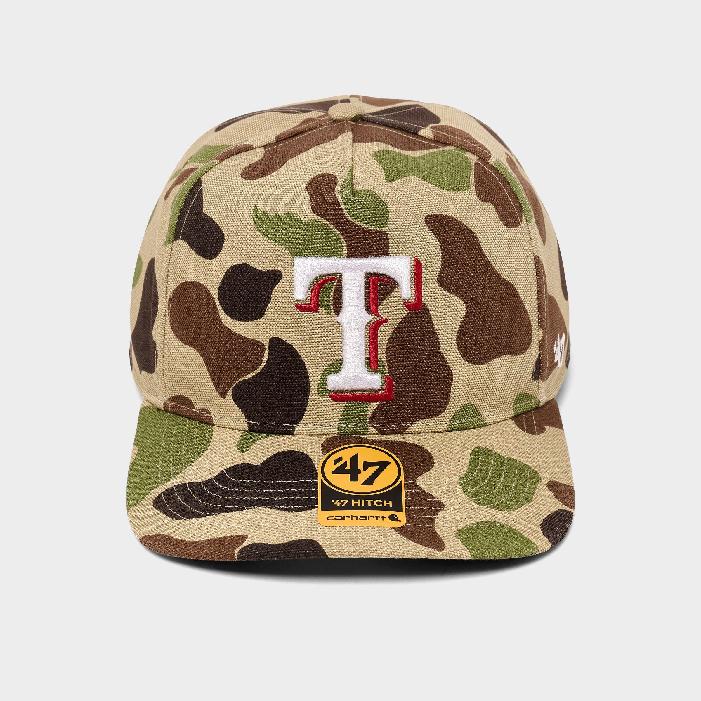 '47 x Carhartt Texas Rangers MLB Duck Camo HITCH Snapback Hat