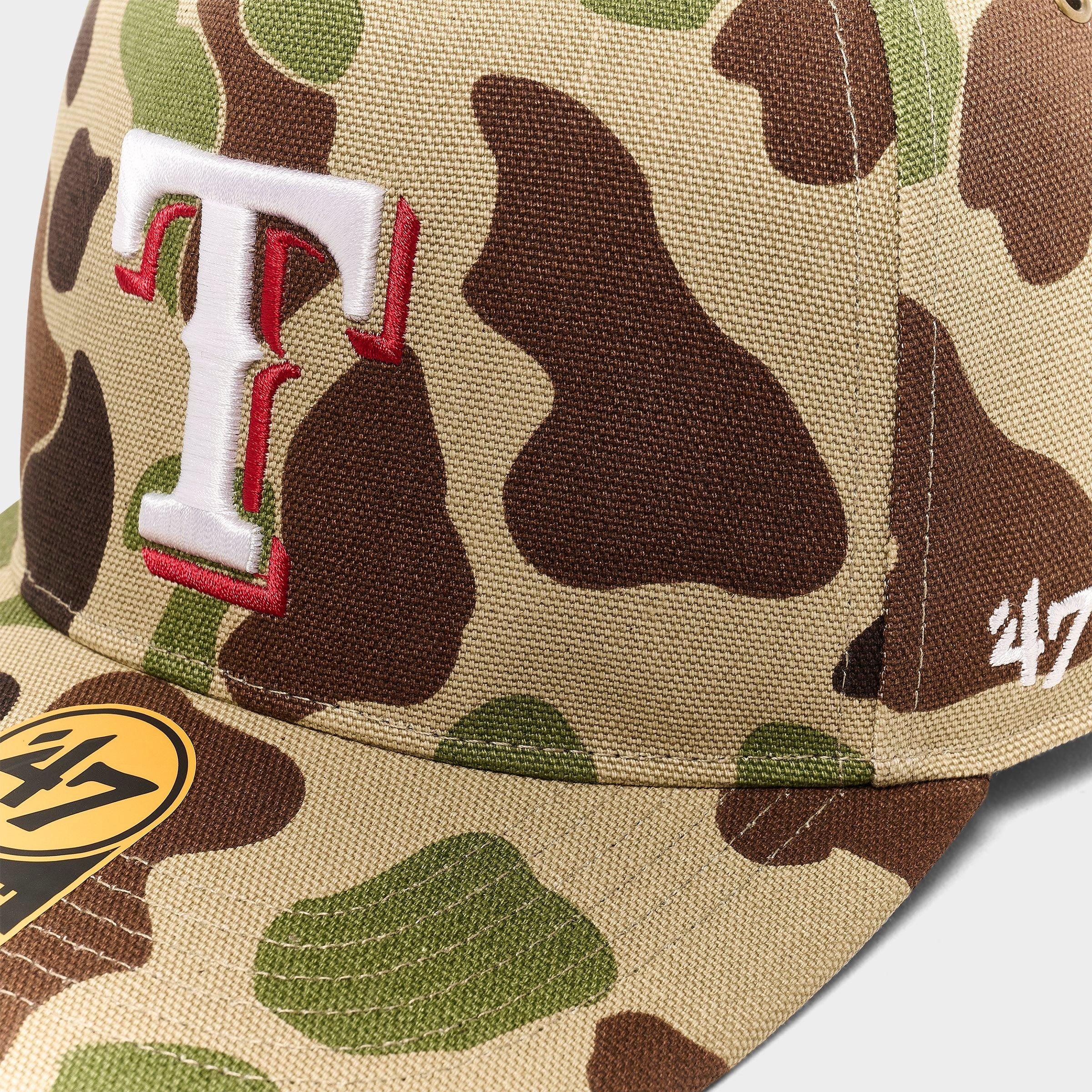 '47 x Carhartt Texas Rangers MLB Duck Camo HITCH Snapback Hat