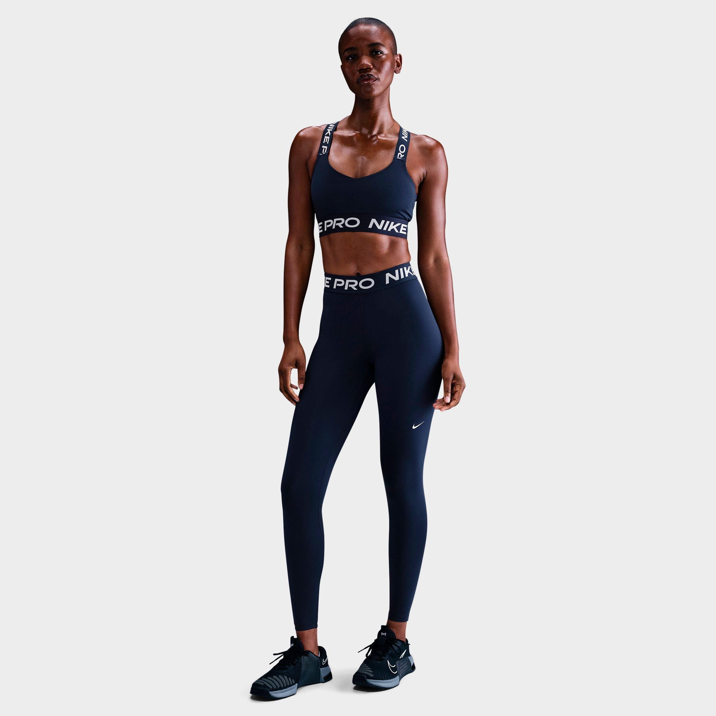 Women's Nike Pro 365 High-Waisted 7/8 Mesh Panel Leggings JD Sports