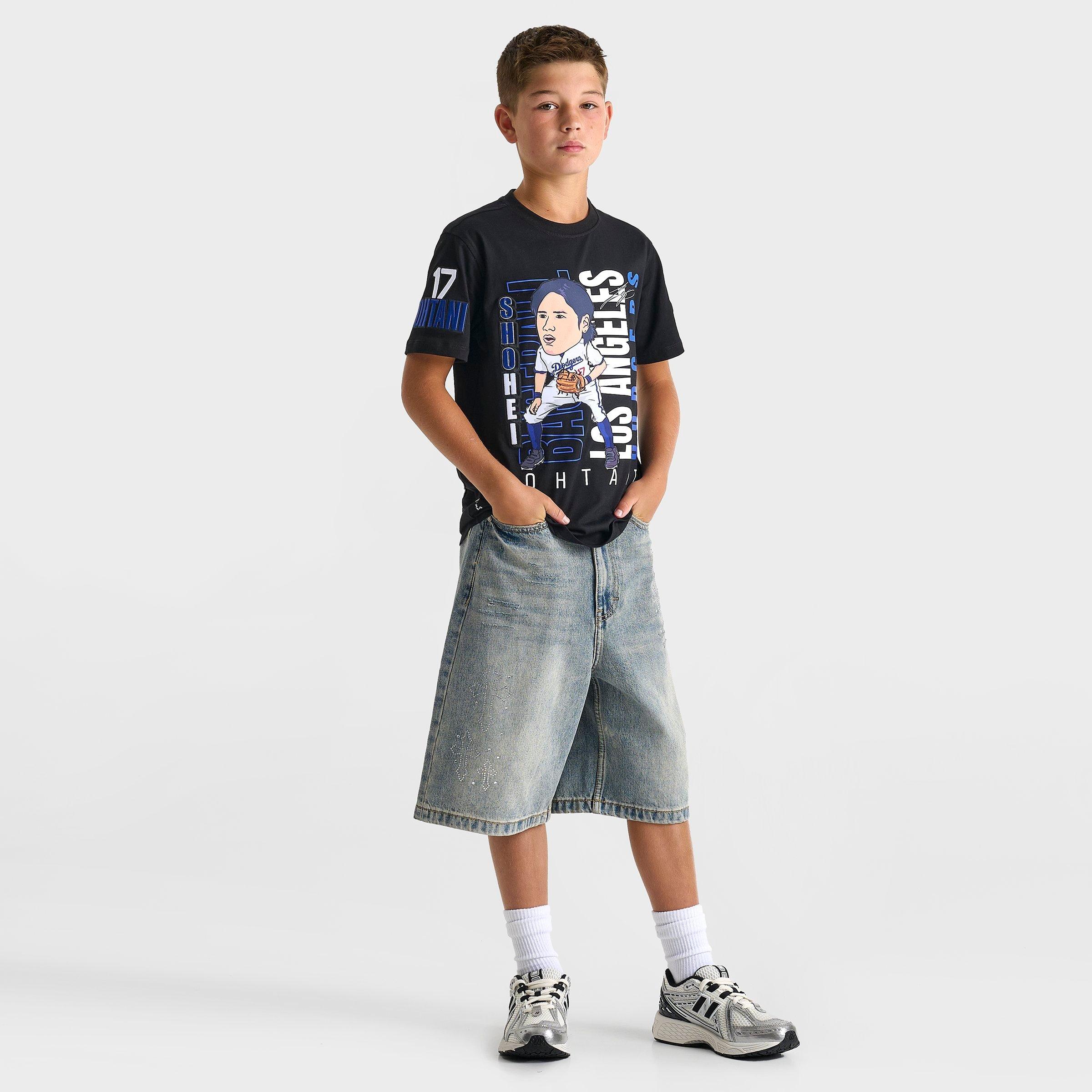 Big Kids' Pro Standard Shohei Ohtani Los Angeles Dodgers MLB Avatar Graphic T-Shirt