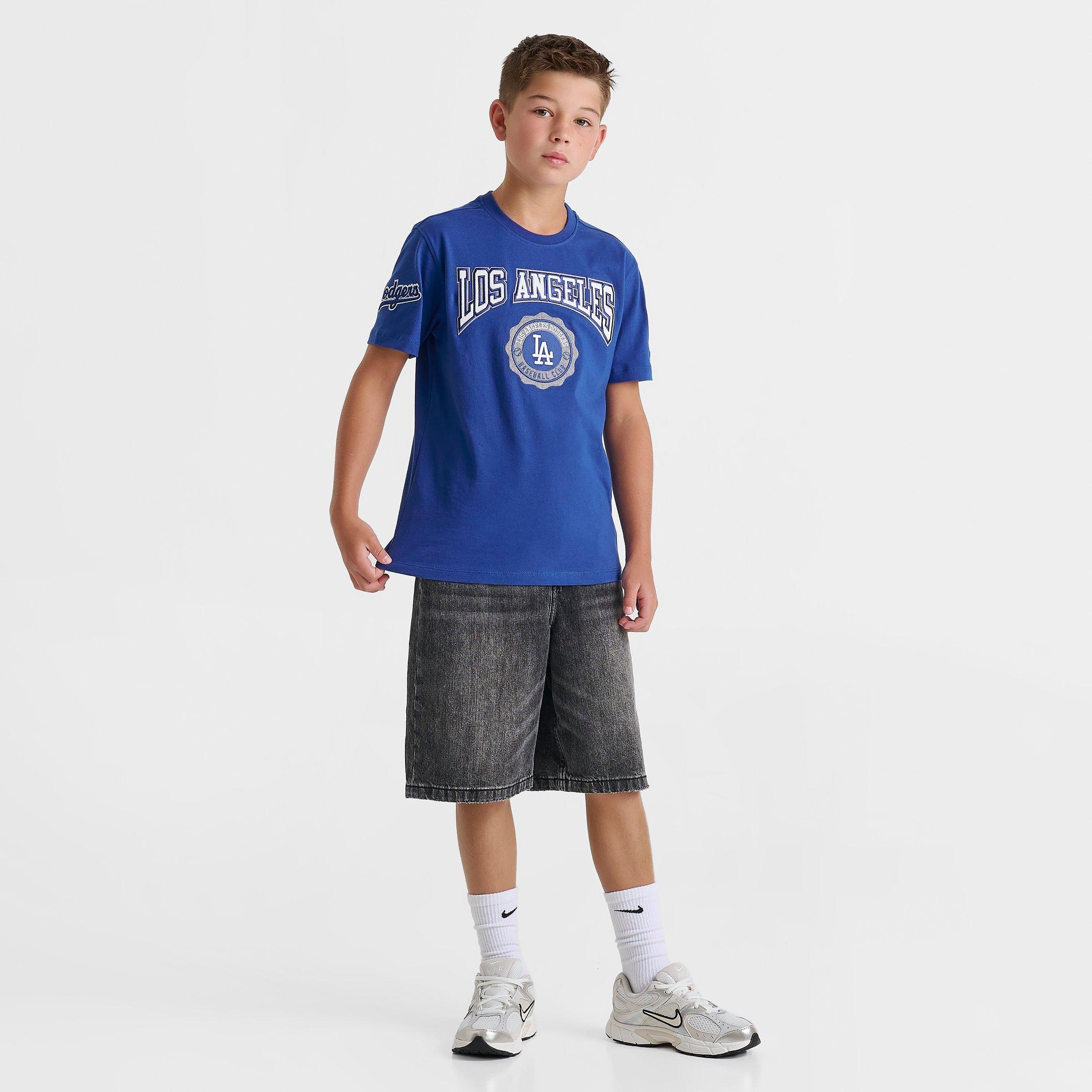 Big Kids' Pro Standard Los Angeles Dodgers MLB Emblem T-Shirt