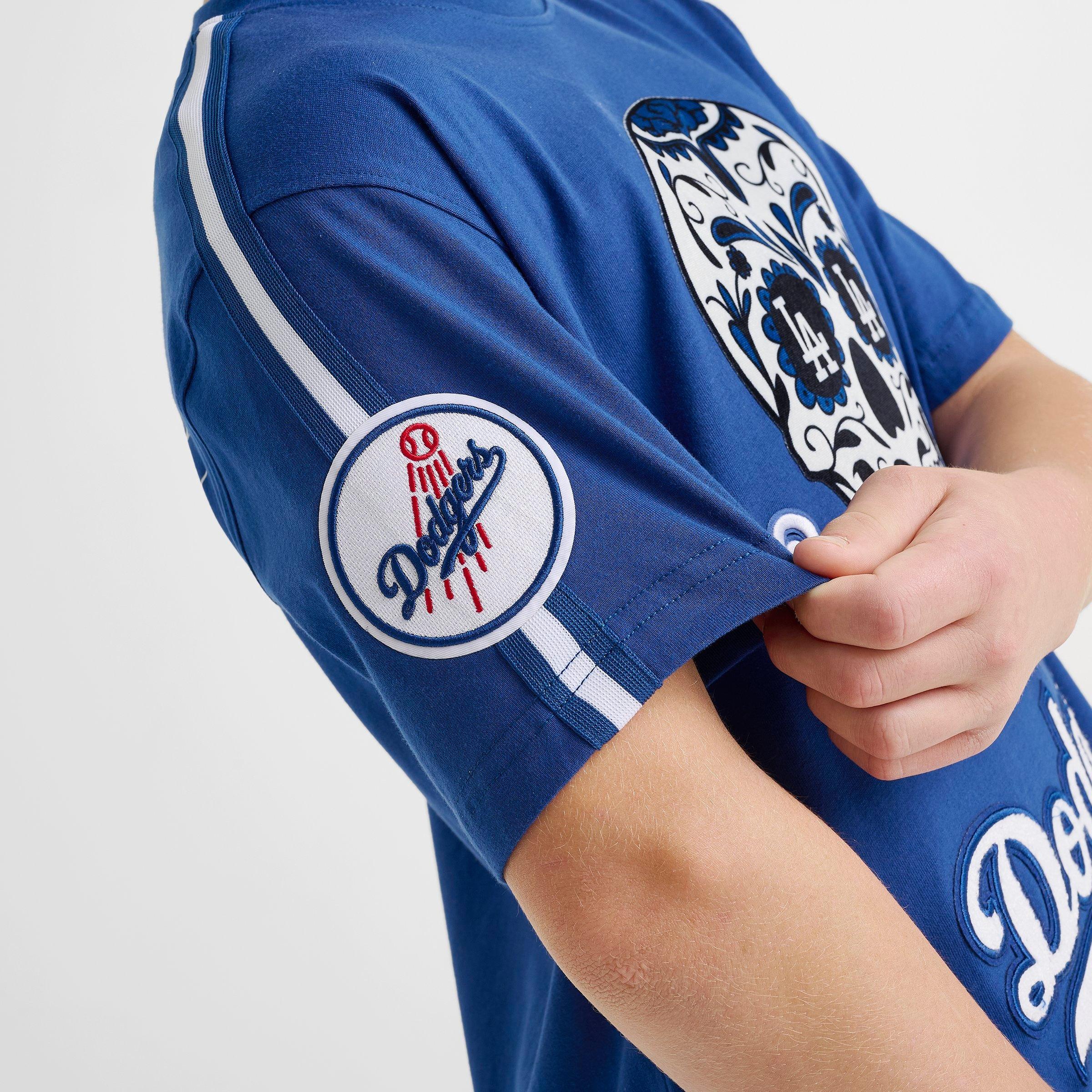 Big Kids' Pro Standard Los Angeles Dodgers MLB Sugar Skull T-Shirt