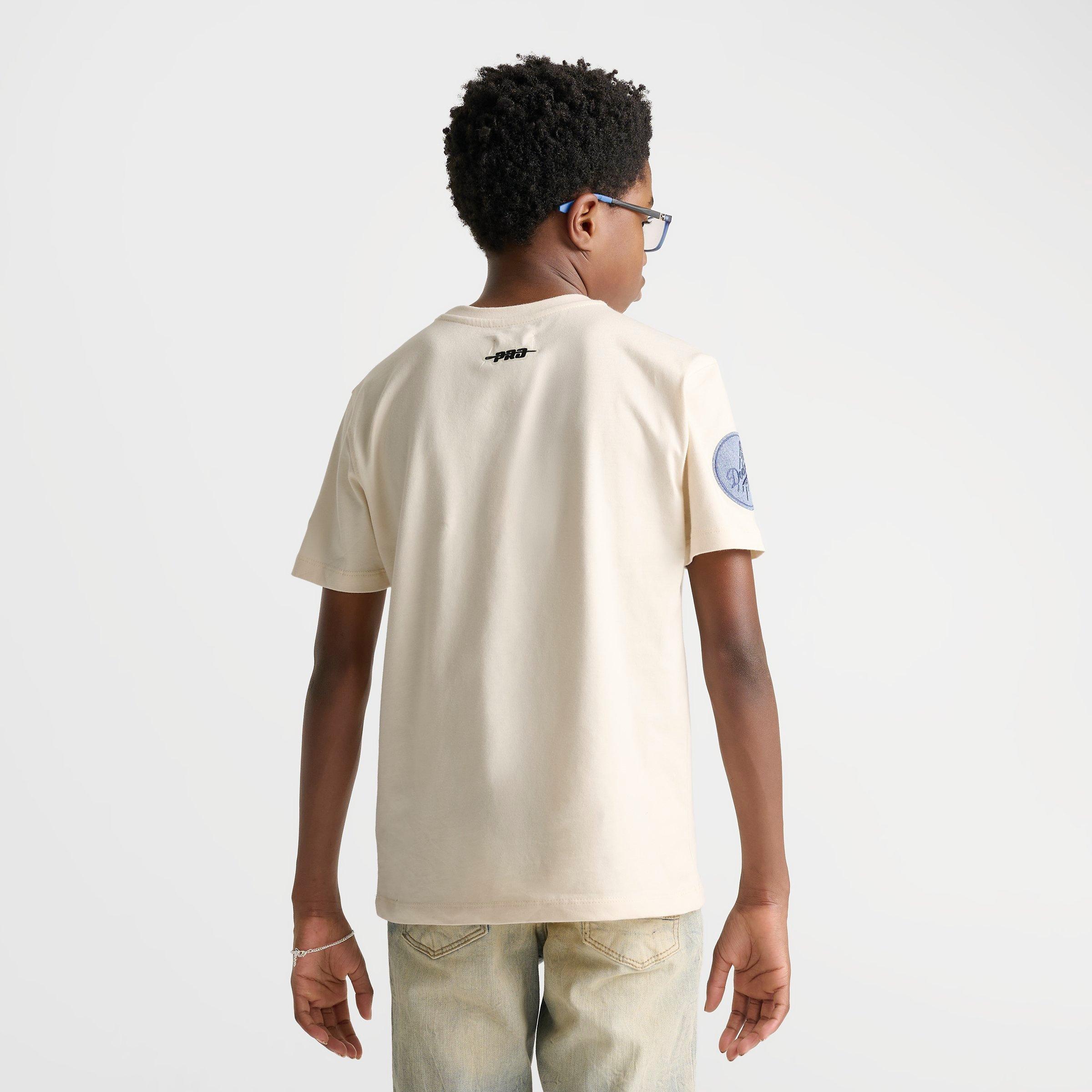 Big Kids' Pro Standard Los Angeles Dodgers MLB Denim Embroidery T-Shirt