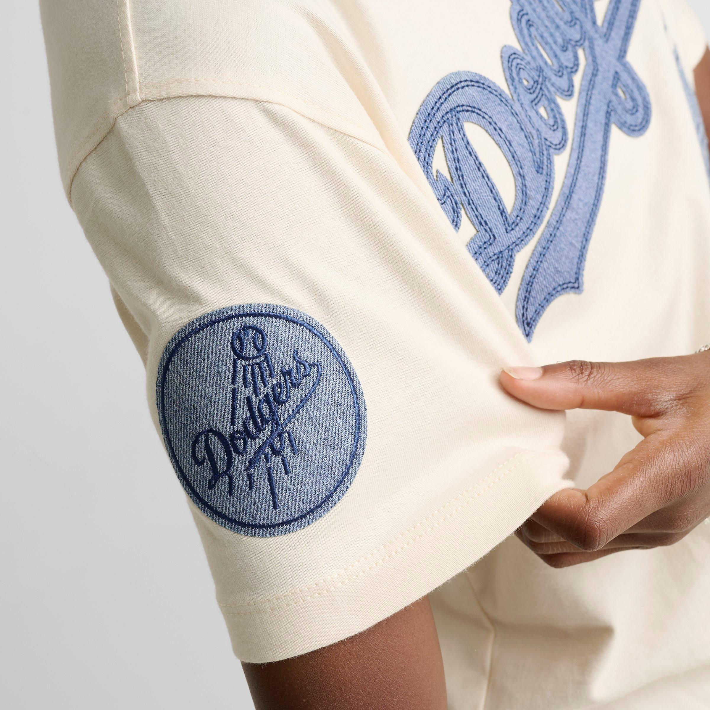 Big Kids' Pro Standard Los Angeles Dodgers MLB Denim Embroidery T-Shirt