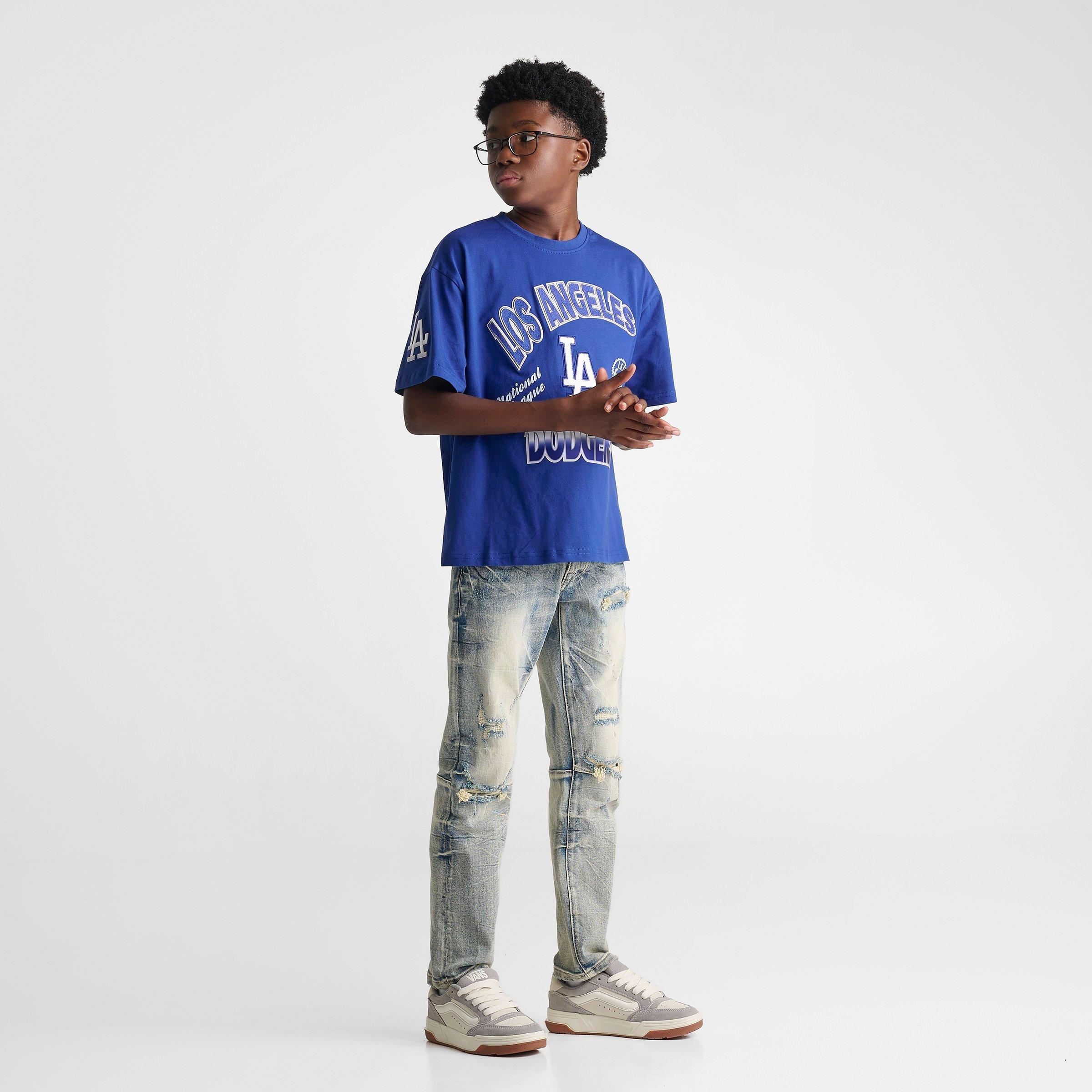 Big Kids' Pro Standard Los Angeles Dodgers MLB Turn It Up T-Shirt