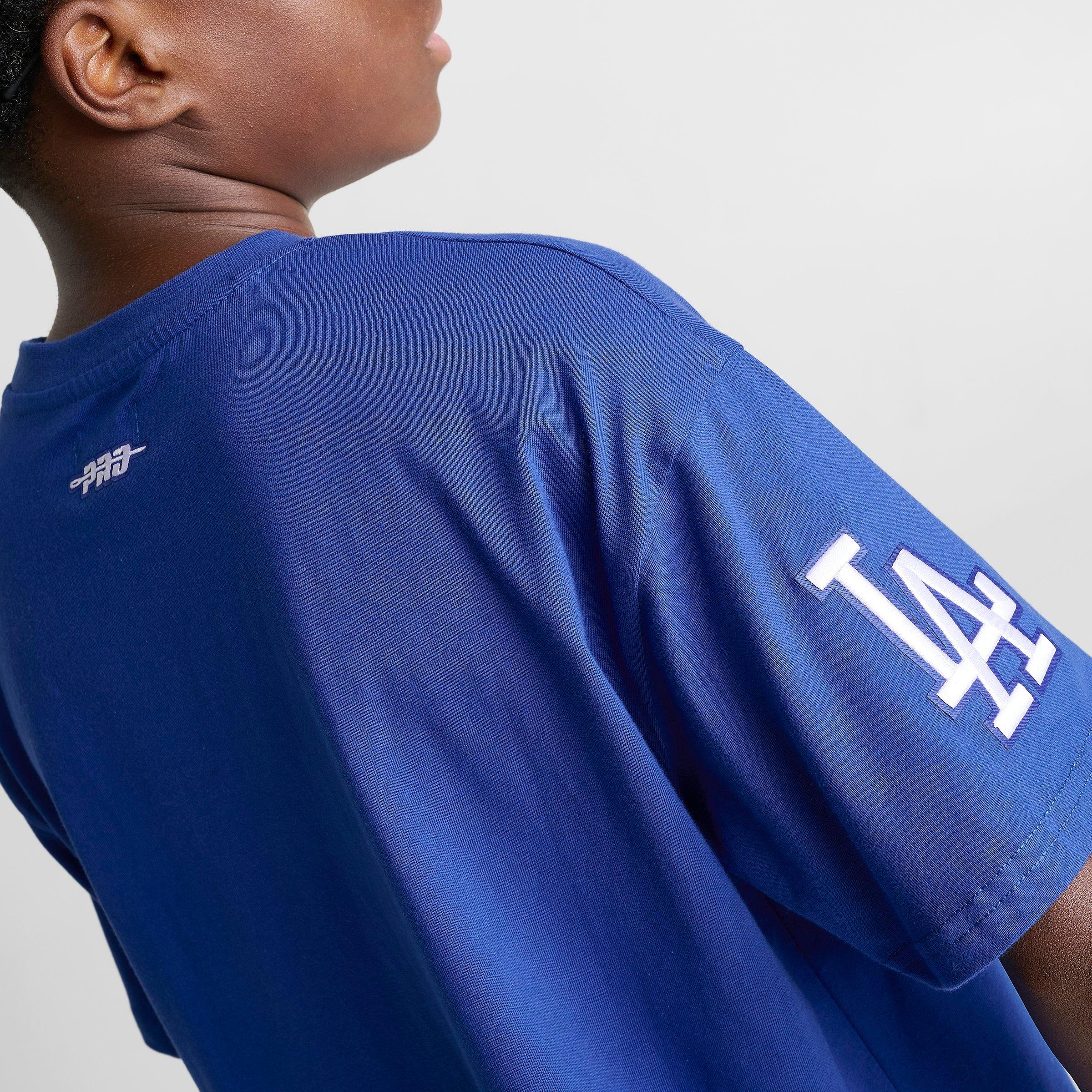 Big Kids' Pro Standard Los Angeles Dodgers MLB Turn It Up T-Shirt
