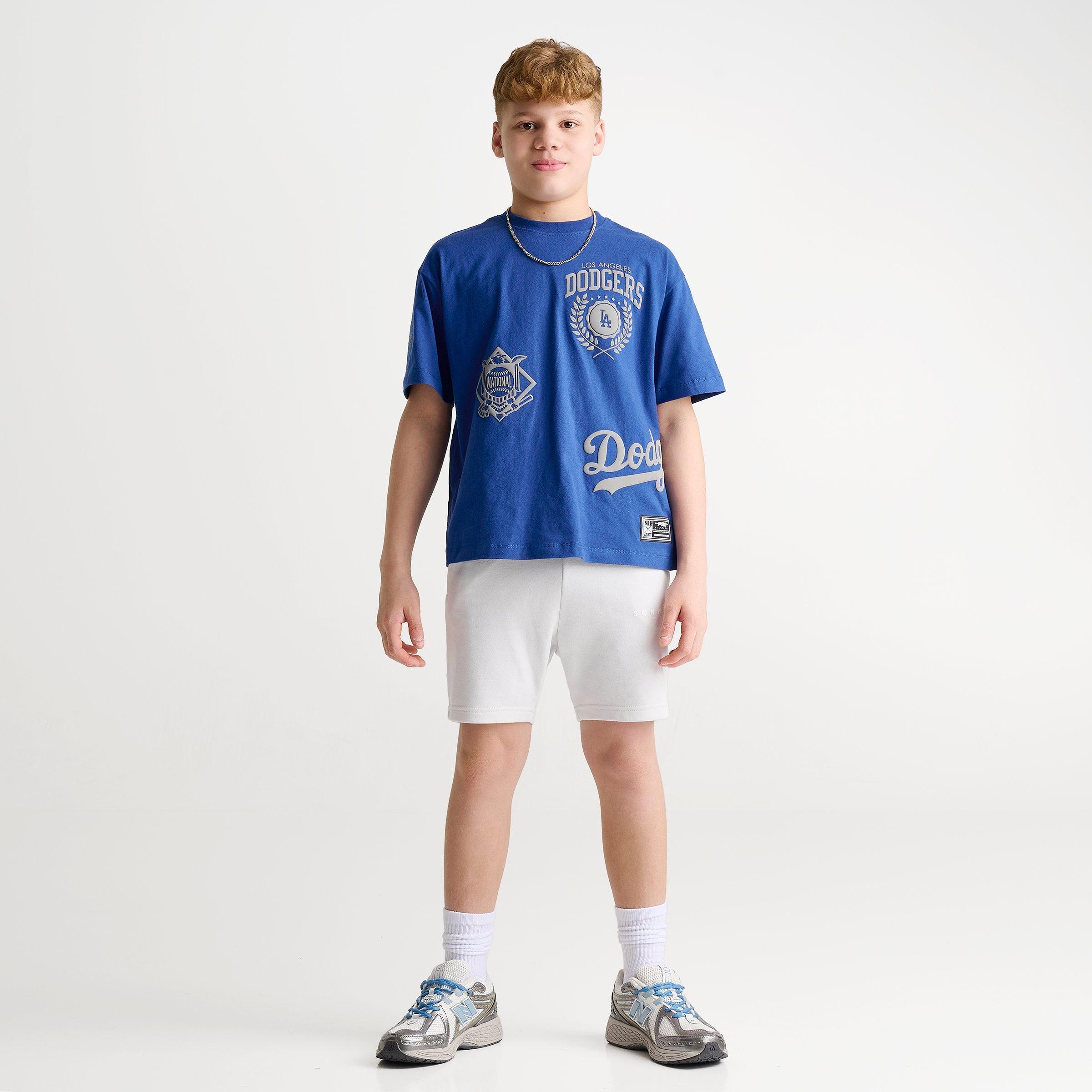 Big Kids' Pro Standard Los Angeles Dodgers MLB Multi Logo T-Shirt