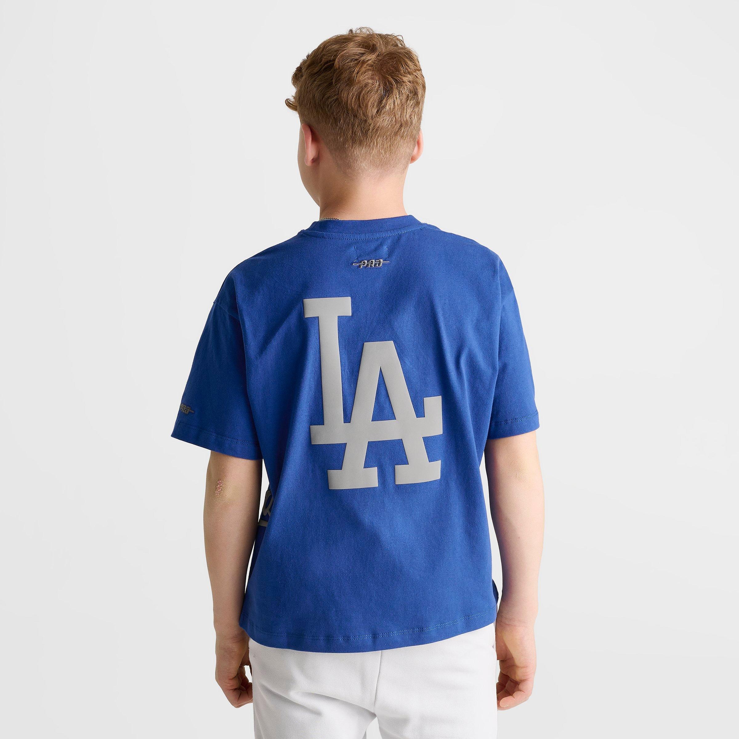 Big Kids' Pro Standard Los Angeles Dodgers MLB Multi Logo T-Shirt