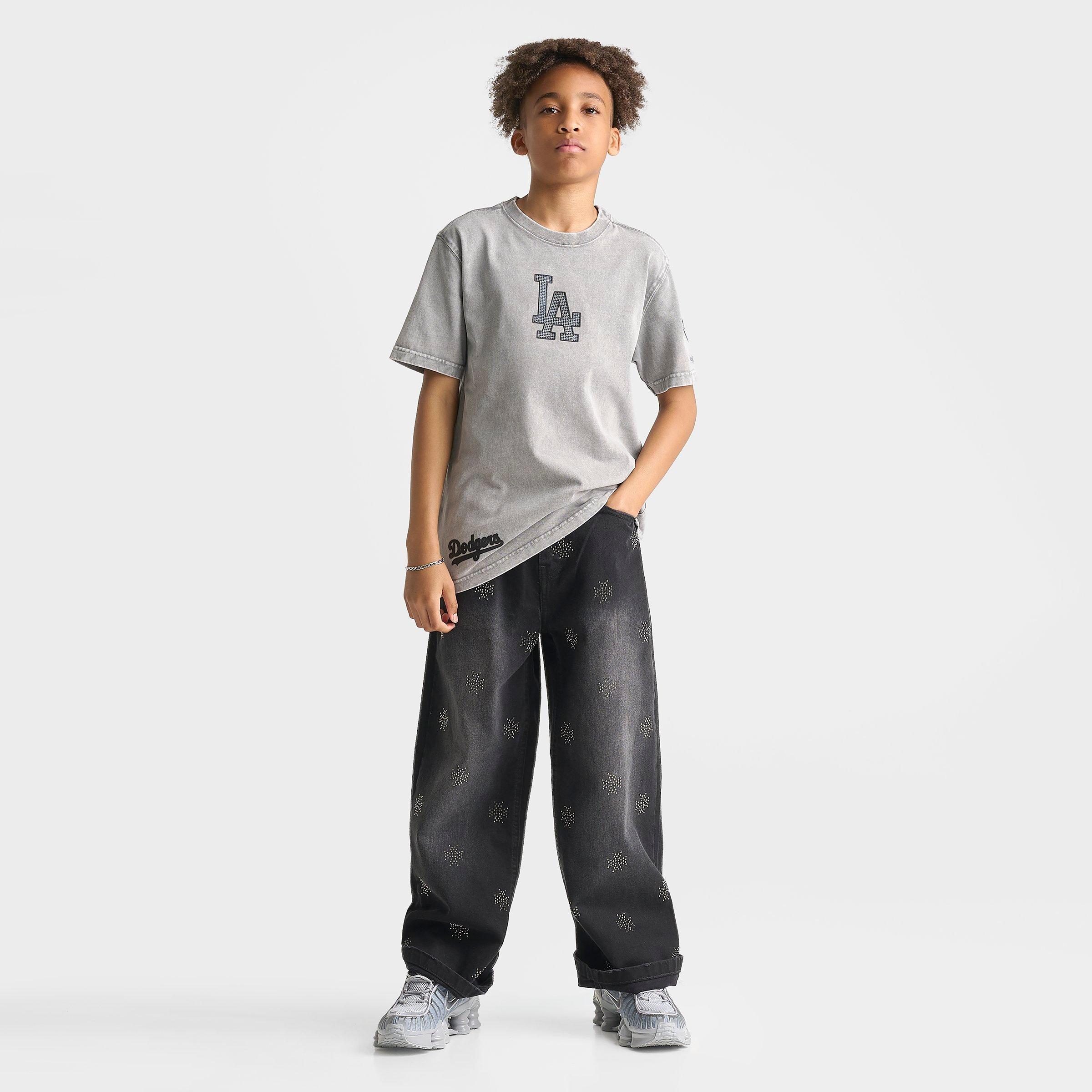 Big Kids' Pro Standard Los Angeles Dodgers MLB Washed Jewels T-Shirt
