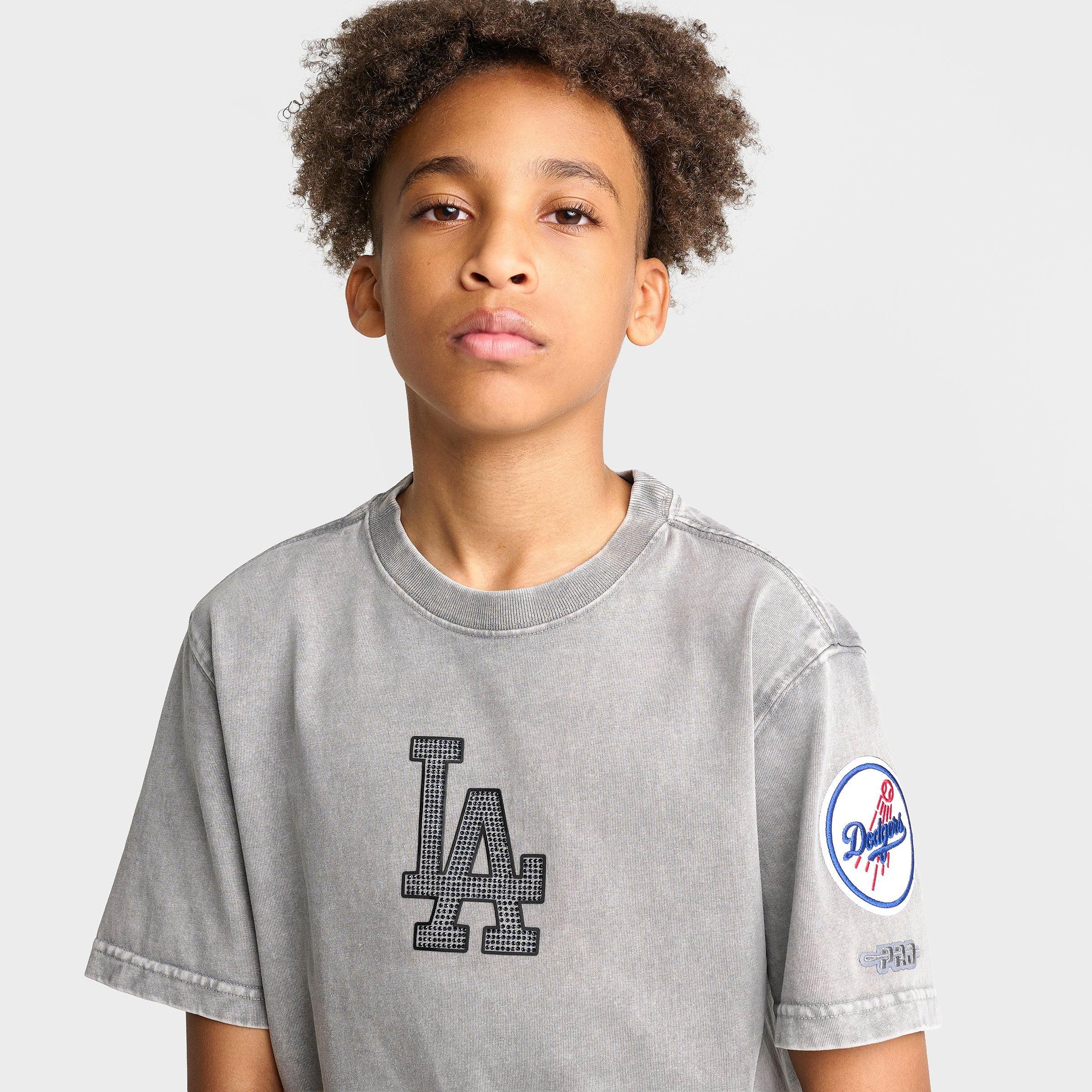 Big Kids' Pro Standard Los Angeles Dodgers MLB Washed Jewels T-Shirt