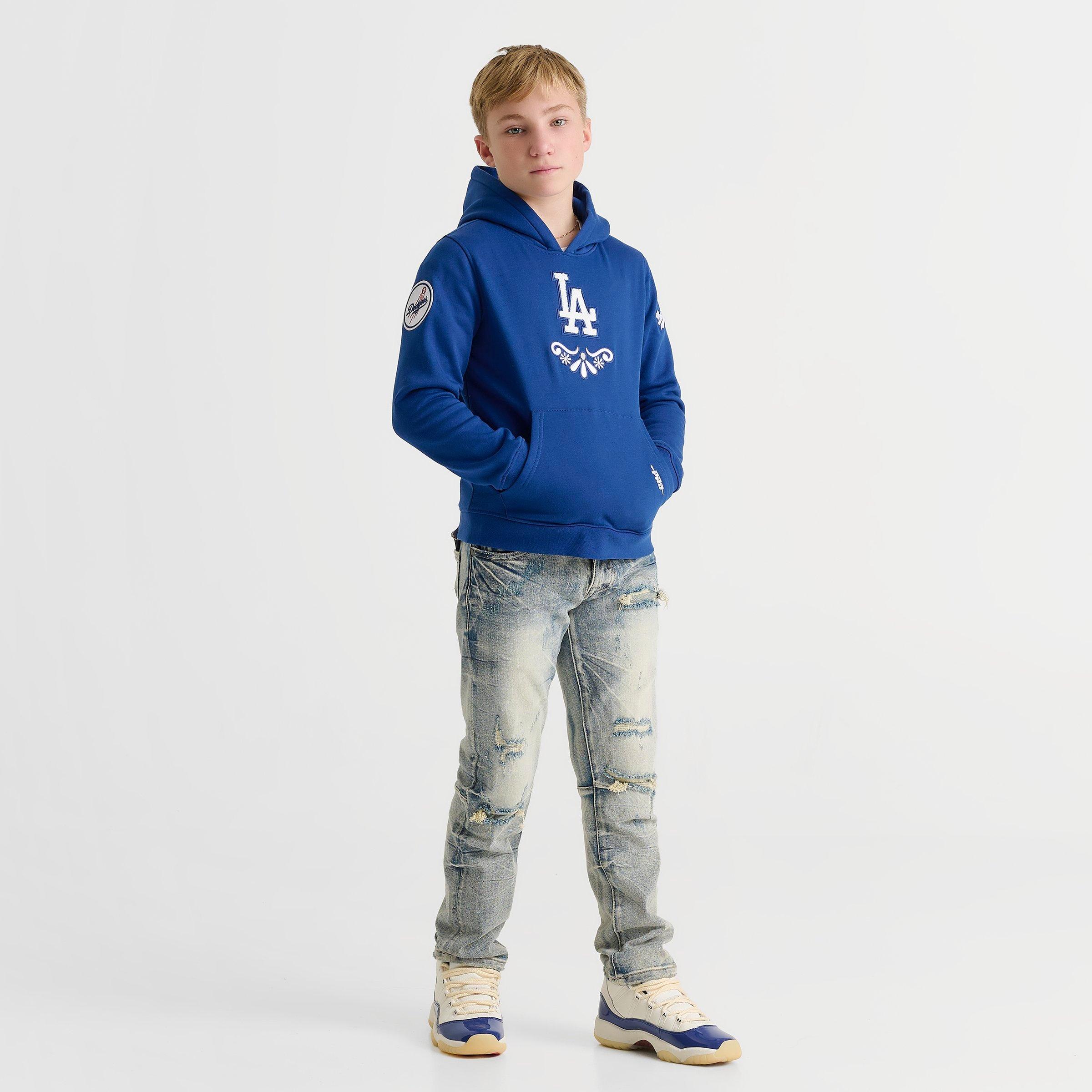 Big Kids' Pro Standard Los Angeles Dodgers MLB Sugar Skull Pullover Hoodie