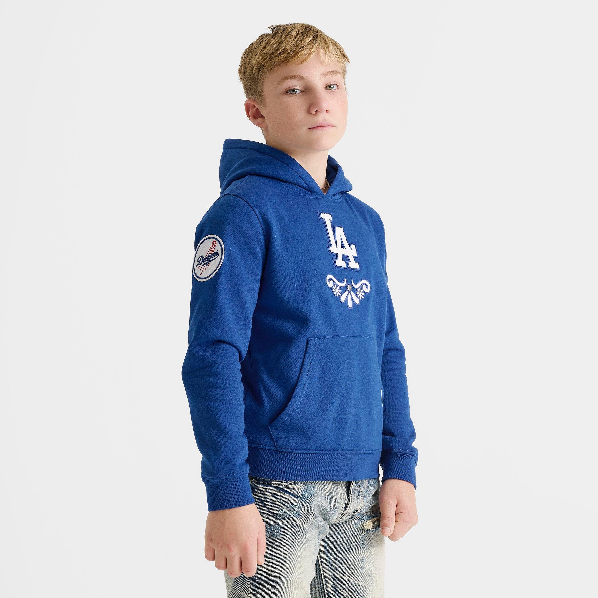Big Kids' Pro Standard Los Angeles Dodgers MLB Sugar Skull Pullover Hoodie