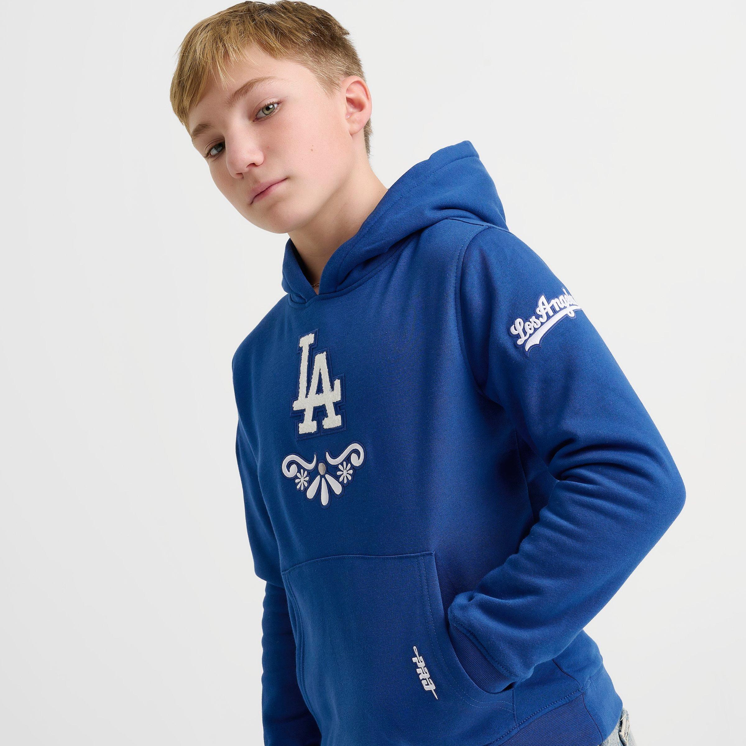 Big Kids' Pro Standard Los Angeles Dodgers MLB Sugar Skull Pullover Hoodie