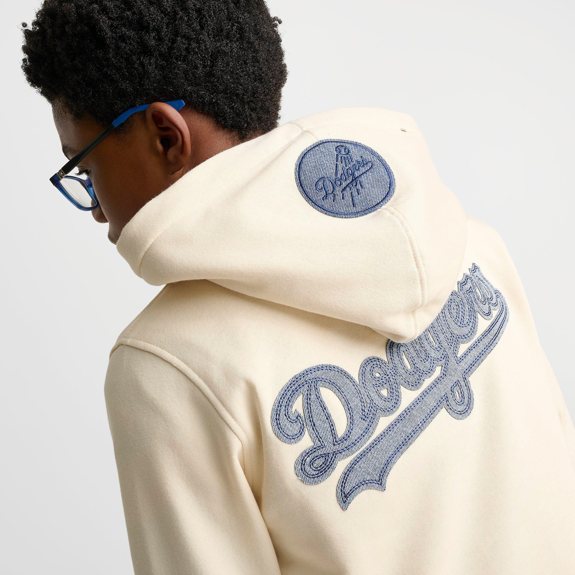 Big Kids' Pro Standard Los Angeles Dodgers MLB Denim Embroidery Pullover Hoodie