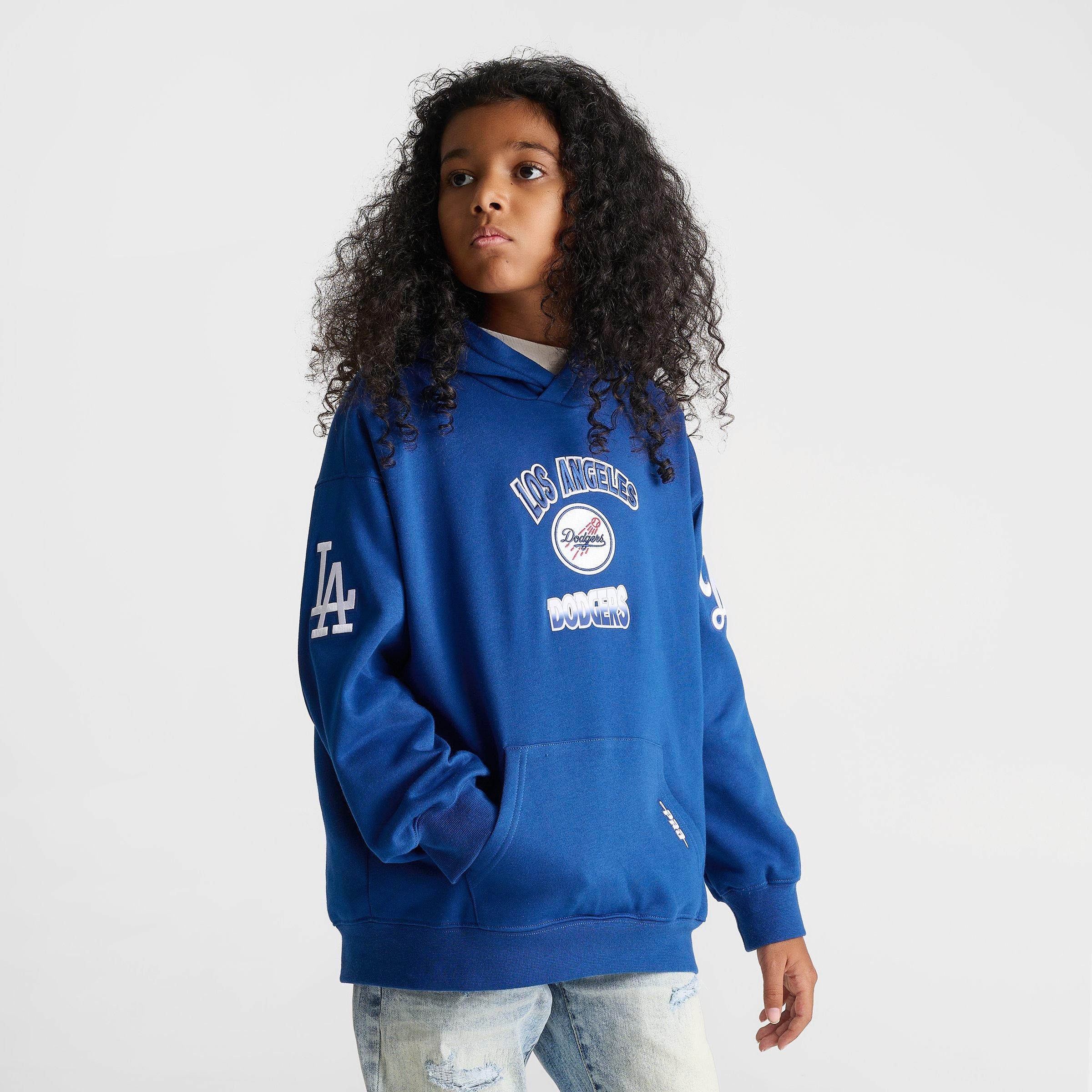 Big Kids' Pro Standard Los Angeles Dodgers MLB Turn It Up Pullover Hoodie
