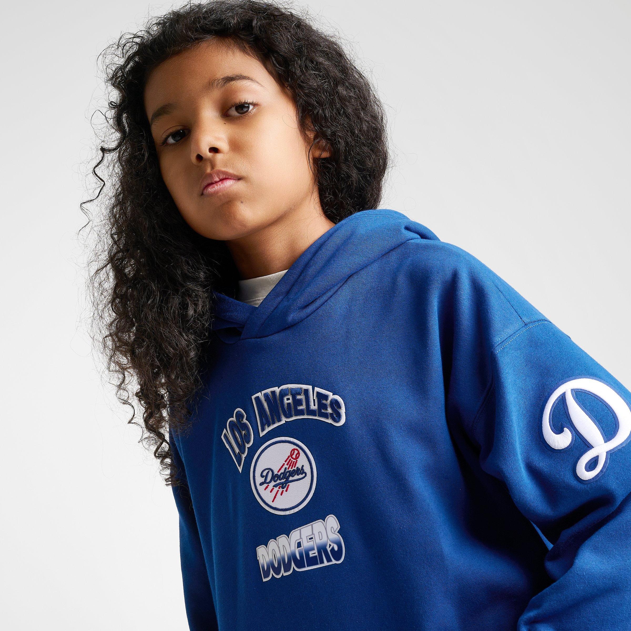 Big Kids' Pro Standard Los Angeles Dodgers MLB Turn It Up Pullover Hoodie