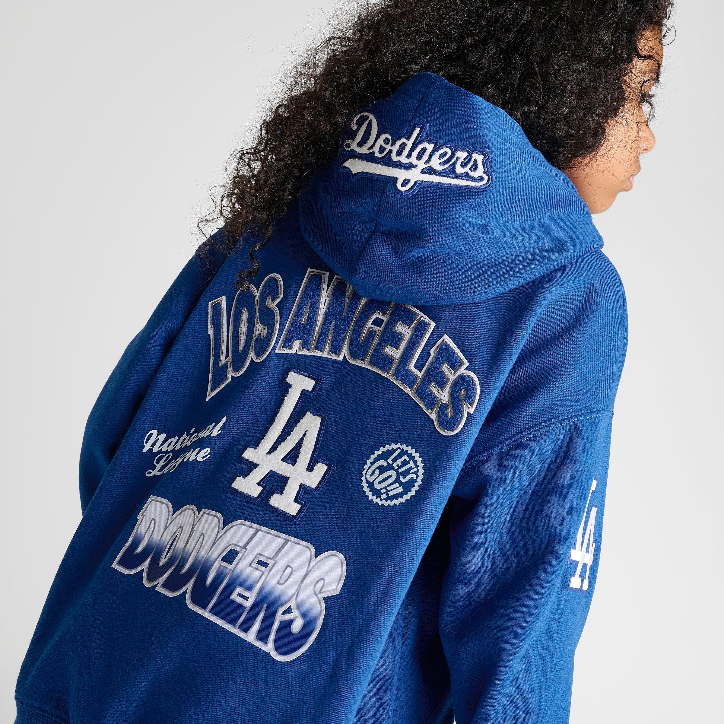 Big Kids' Pro Standard Los Angeles Dodgers MLB Turn It Up Pullover Hoodie