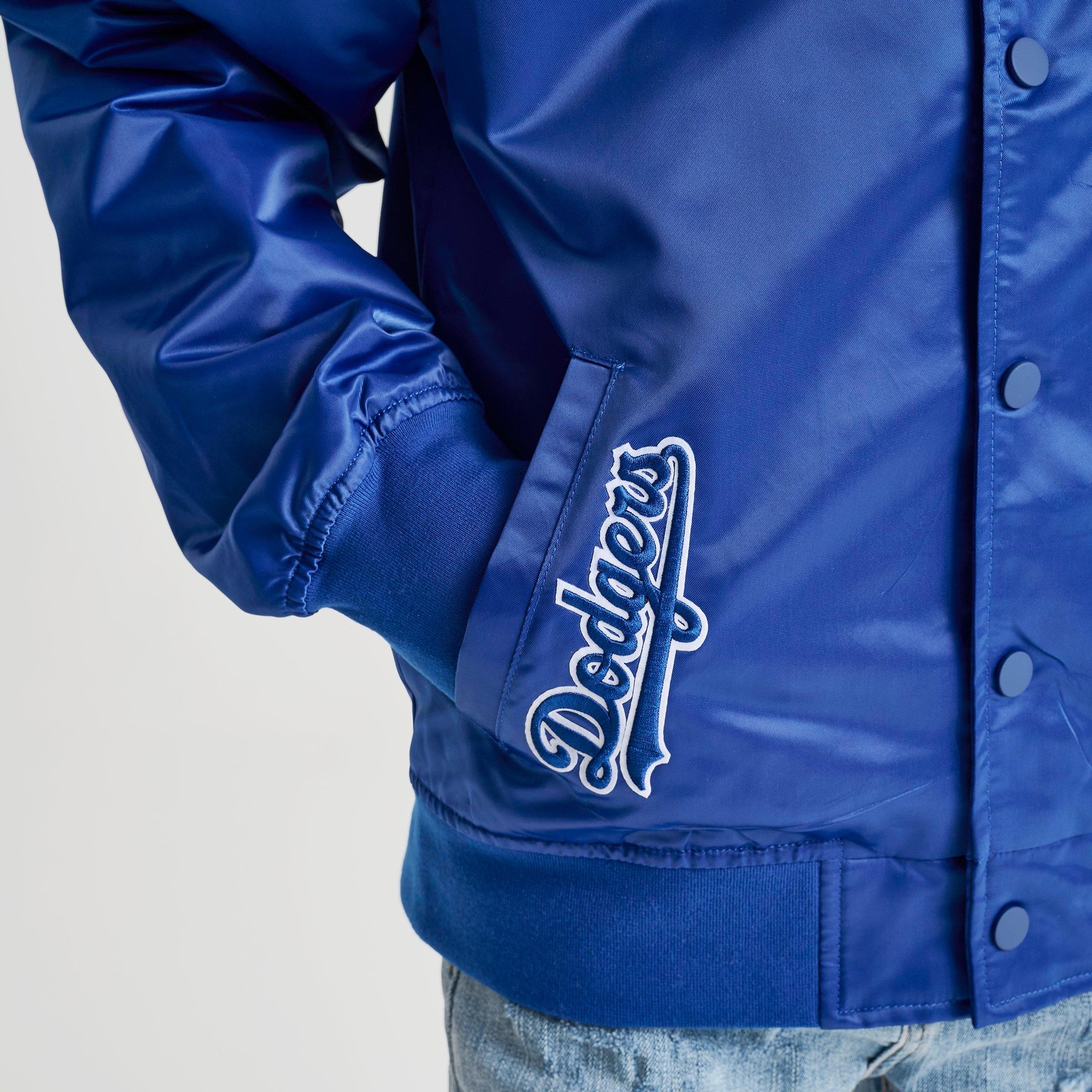 Big Kids' Pro Standard Los Angeles Dodgers MLB Emblem Satin Jacket