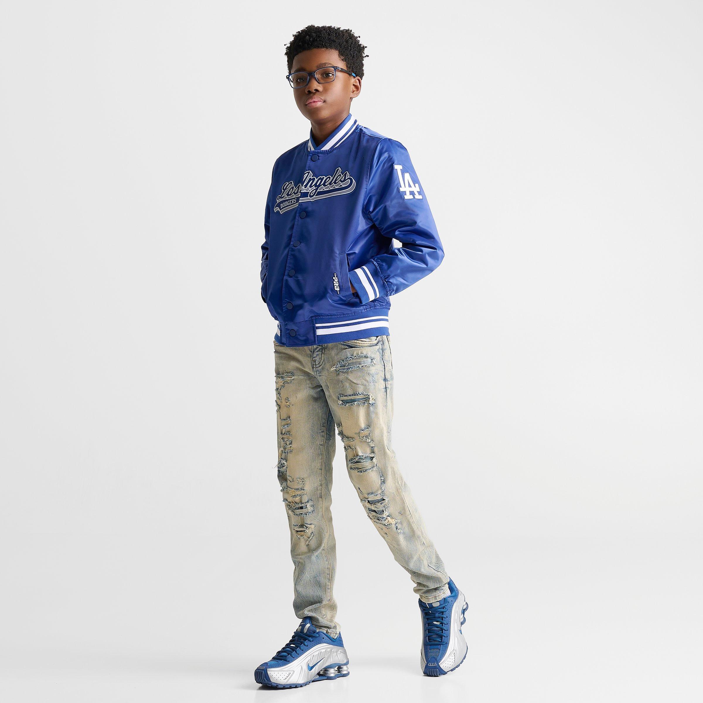 Big Kids' Pro Standard Los Angeles Dodgers MLB Satin Jacket