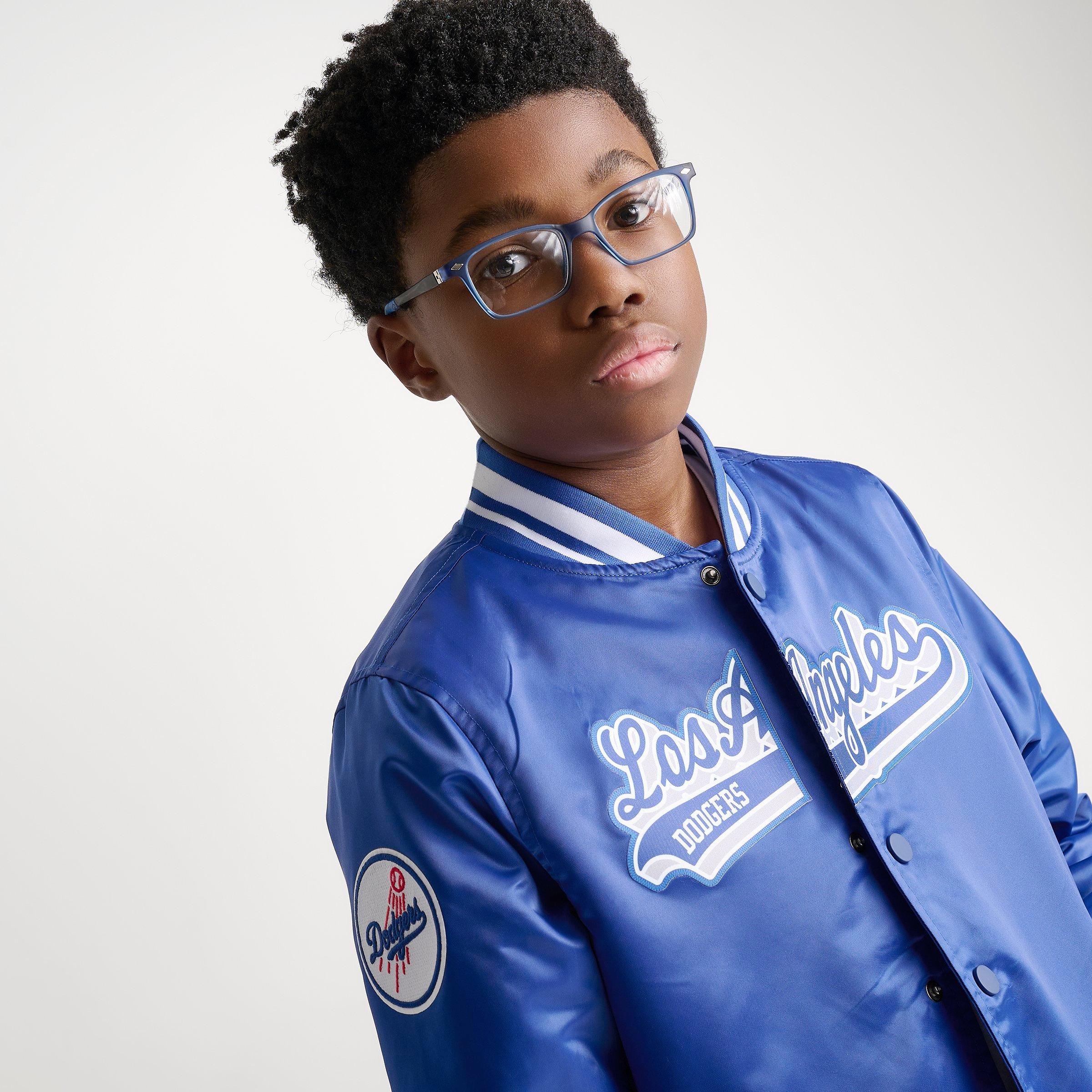 Big Kids' Pro Standard Los Angeles Dodgers MLB Satin Jacket