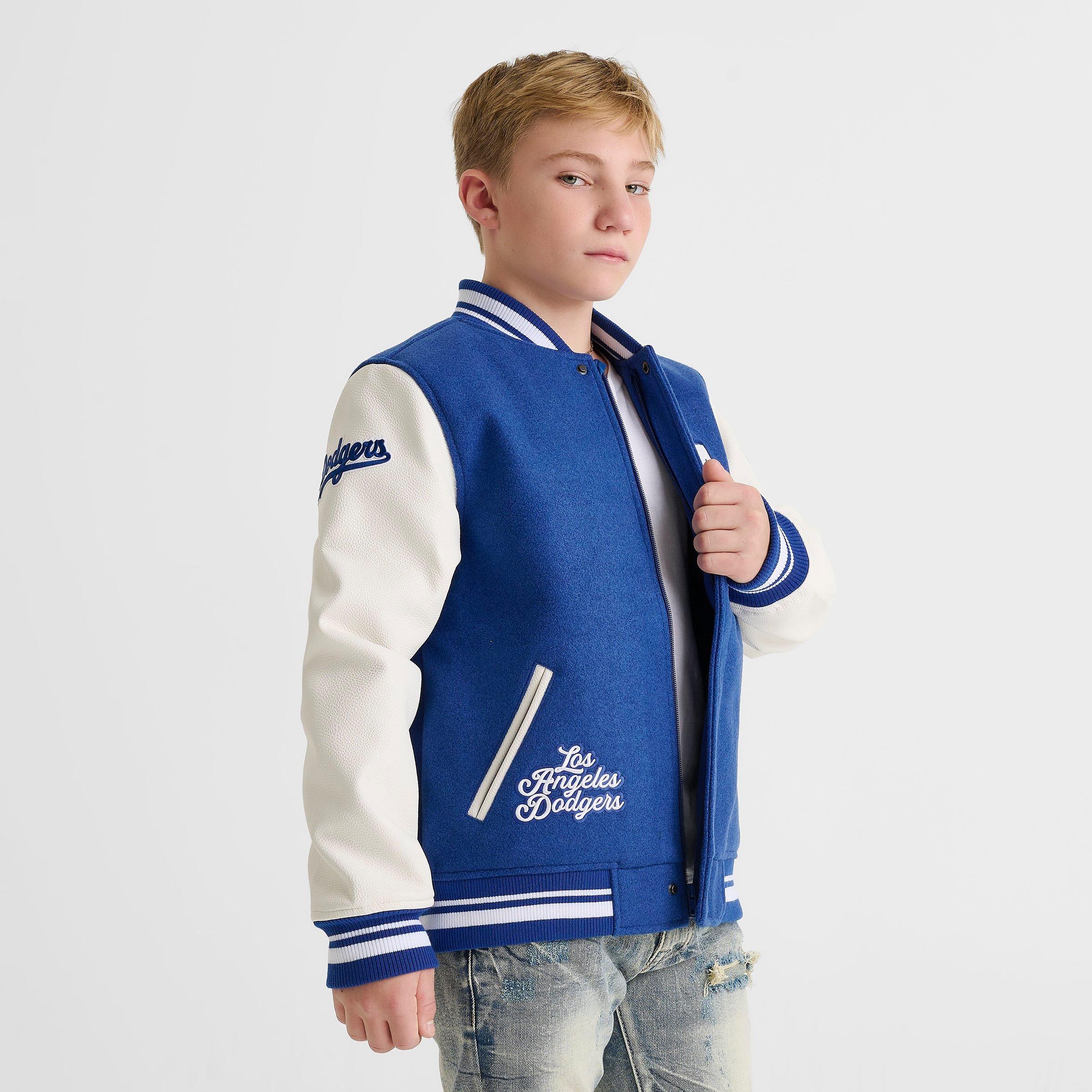 Big Kids' Pro Standard Los Angeles Dodgers MLB Wool Varsity Jacket